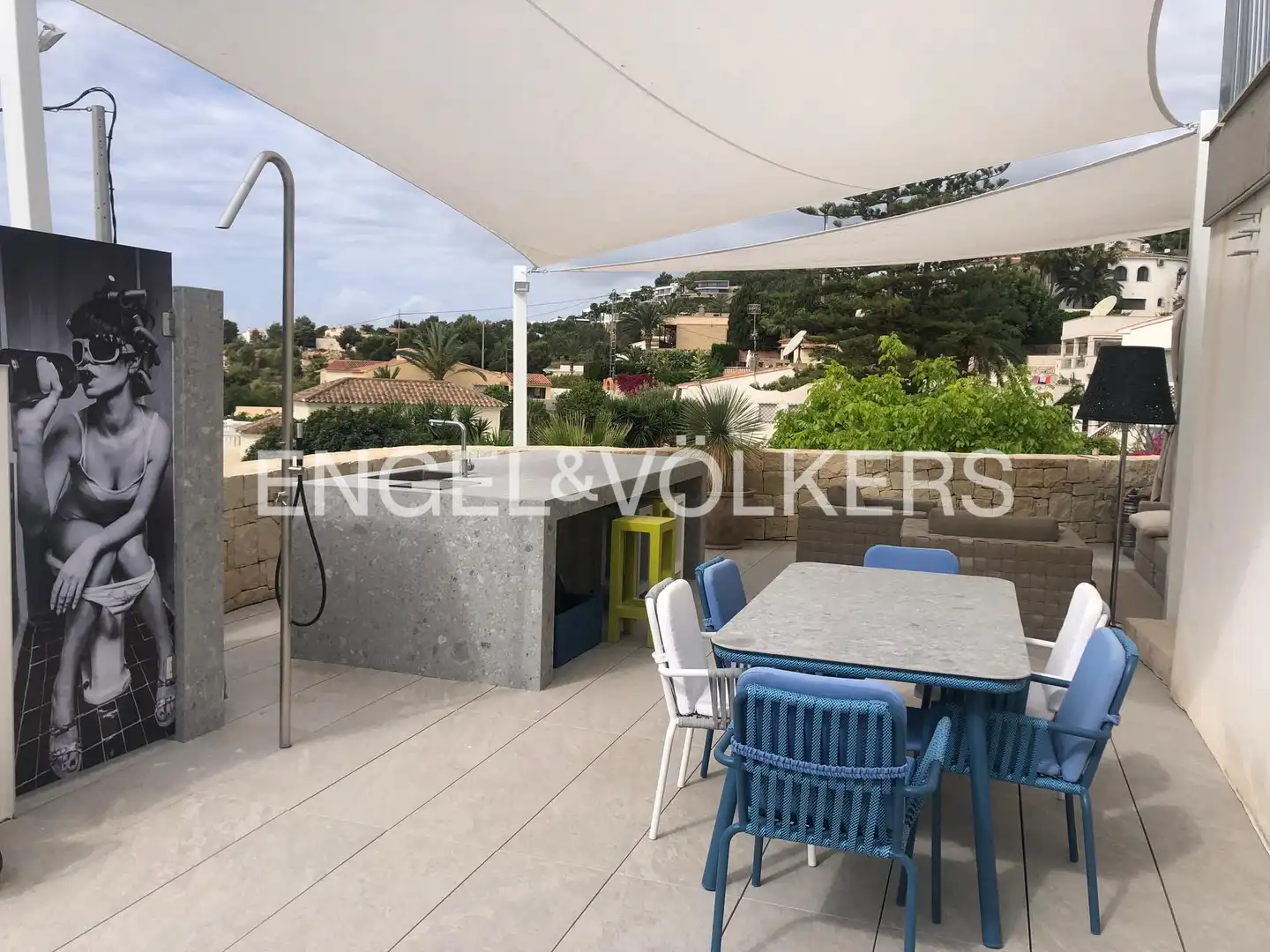 Terraza de Casa o chalet de alquiler en Jávea / Xàbia con Aire acondicionado, Calefacción y Jardín privado