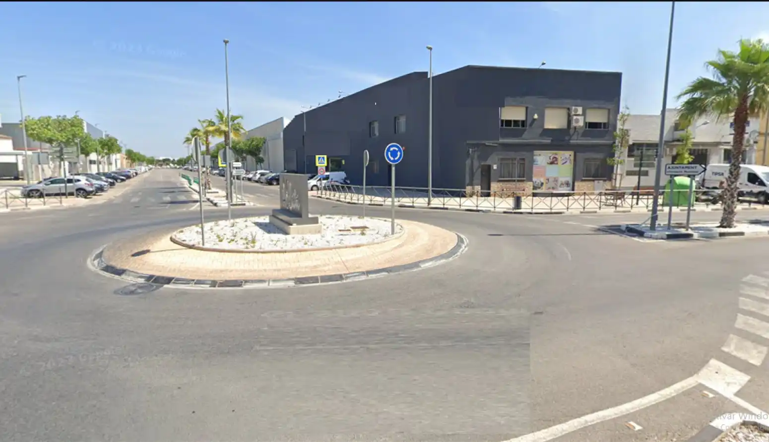 Vista exterior de Nave industrial de alquiler en Aldaia