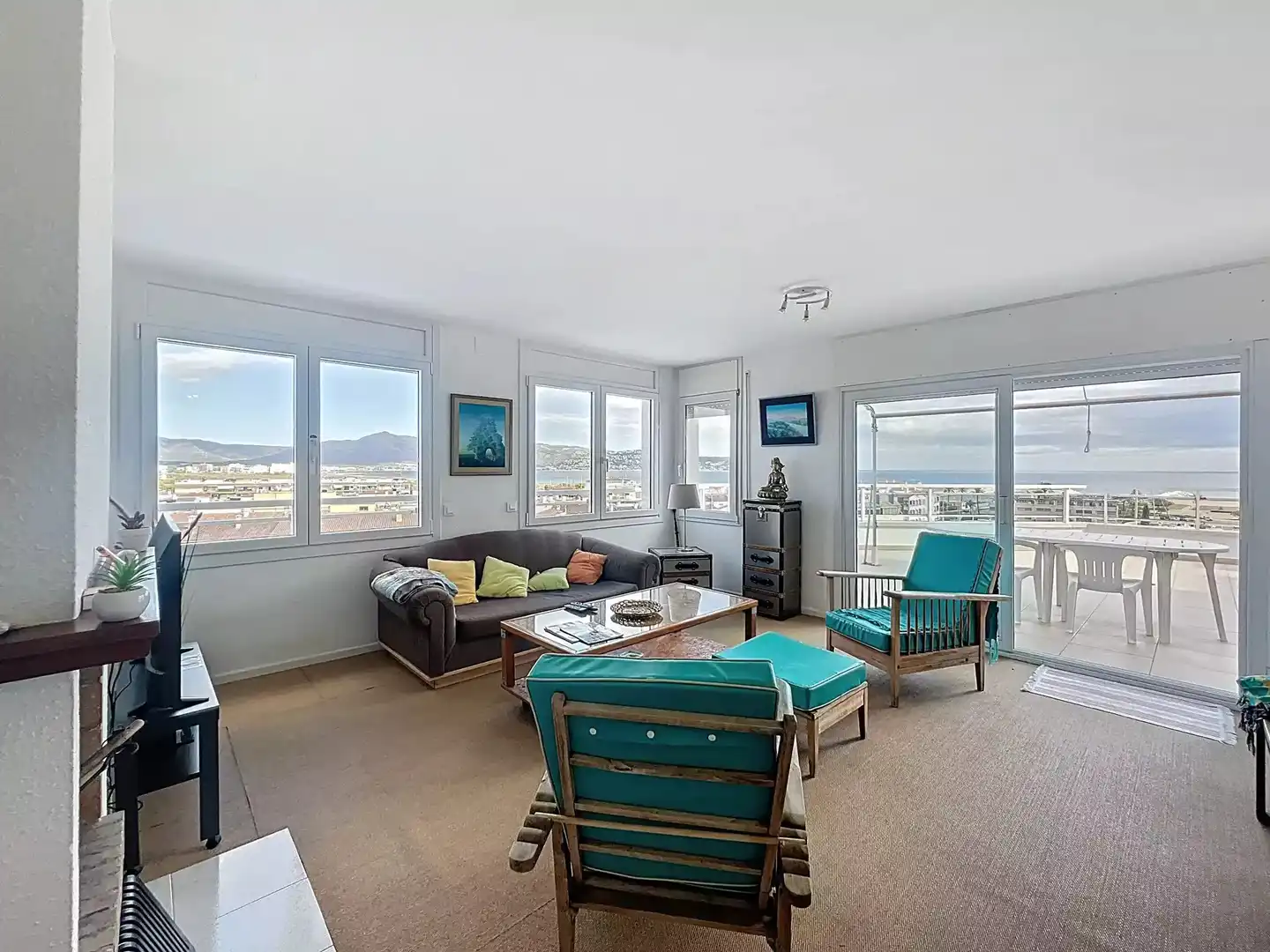 Sala d'estar de Apartament en venda en Empuriabrava amb Terrassa i Balcó