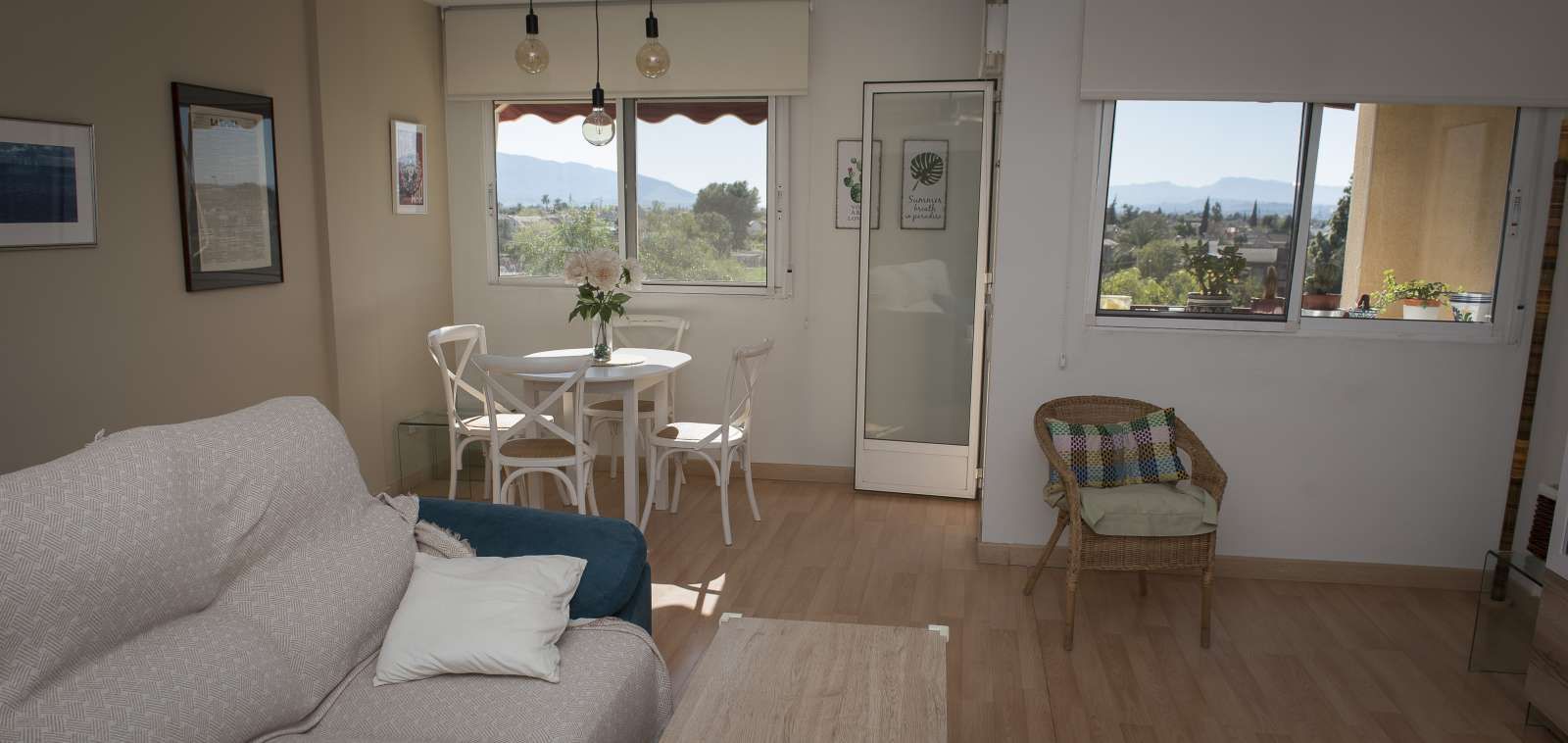 Bedroom of Apartments for share in  Murcia Capital  with Air Conditioner, Heating and Terrace