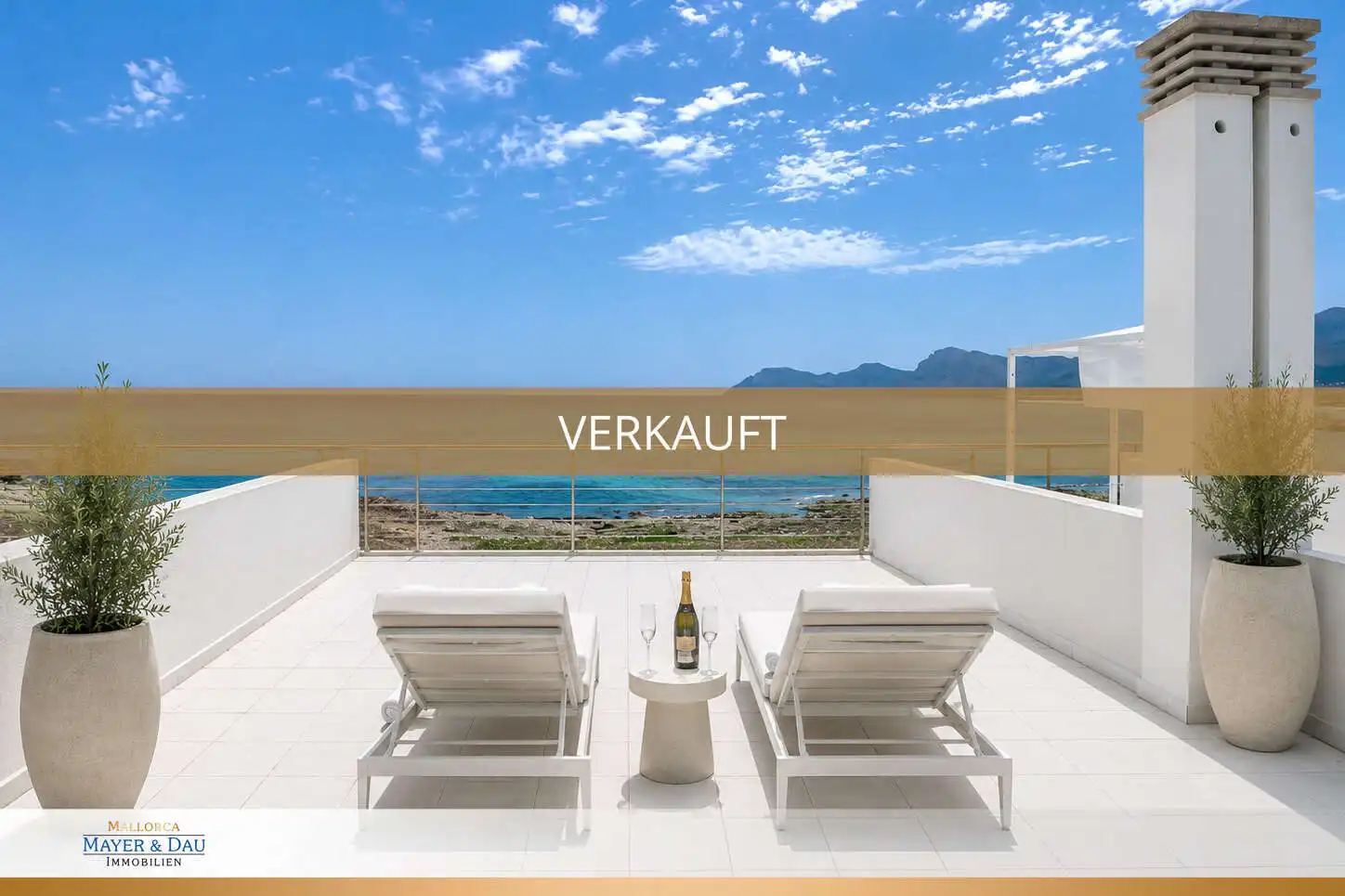 Terrasse von Einfamilien-Reihenhaus zum Verkauf in Santa Margalida mit Klimaanlage, Terrasse und Möbliert