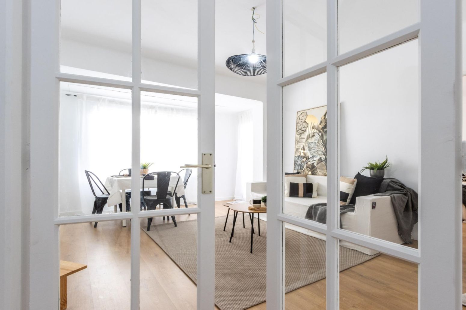 Sala d'estar de Pis en venda en Terrassa amb Parquet i Terrassa