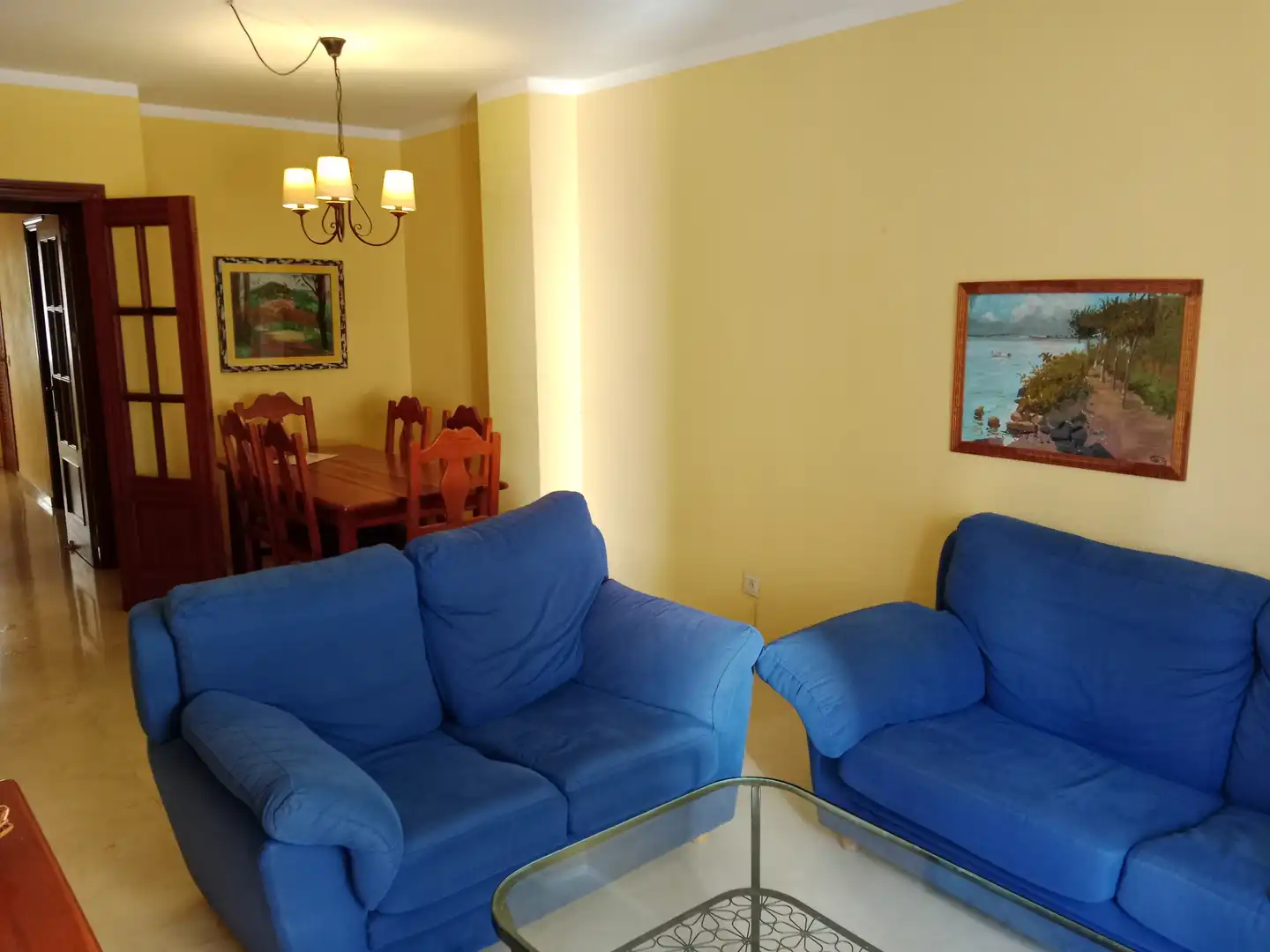 Sala de estar de Piso en venta en Huelva con Aire acondicionado, Amueblado y Horno