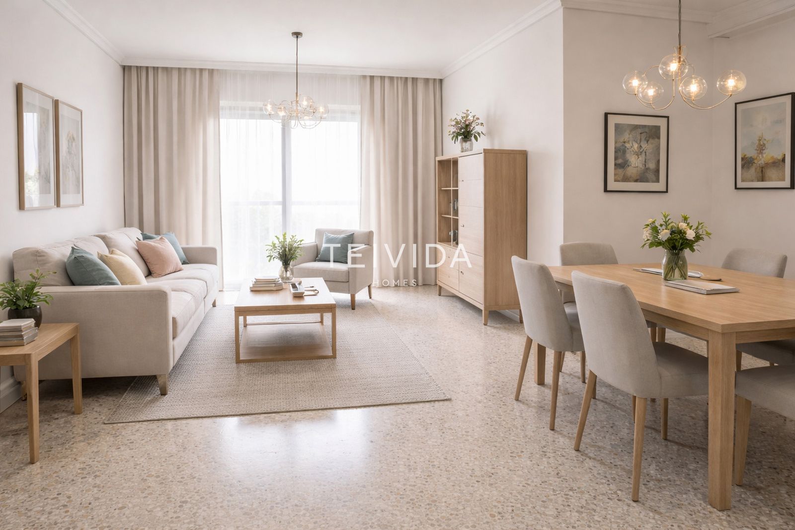 Living room of Flat for sale in  Santa Cruz de Tenerife Capital  with Air Conditioner, Terrace and Storage room