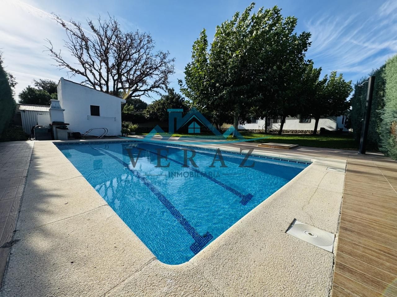 Piscina de Casa o chalet en venta en San Román de los Montes con Calefacción, Jardín privado y Terraza