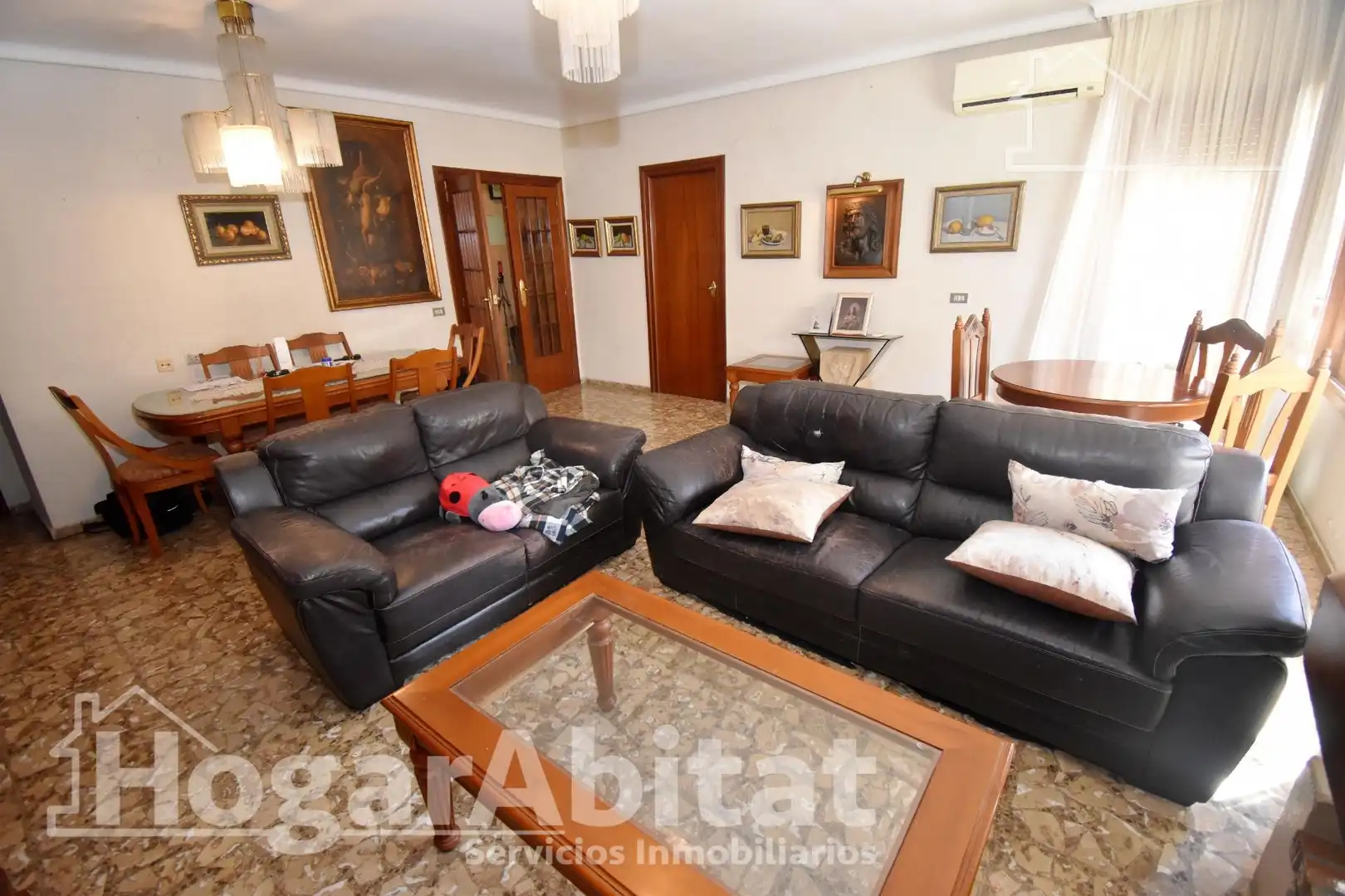 Living room of Flat for sale in Vila-real  with Air Conditioner, Heating and Furnished