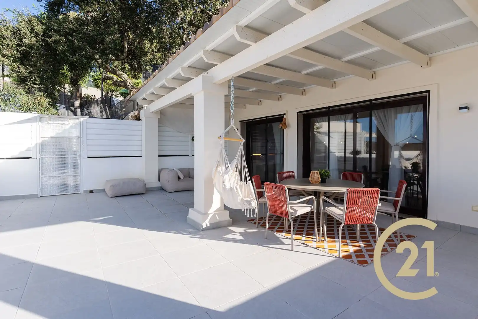 Terraza de Casa adosada en venta en Ojén con Aire acondicionado, Calefacción y Jardín privado