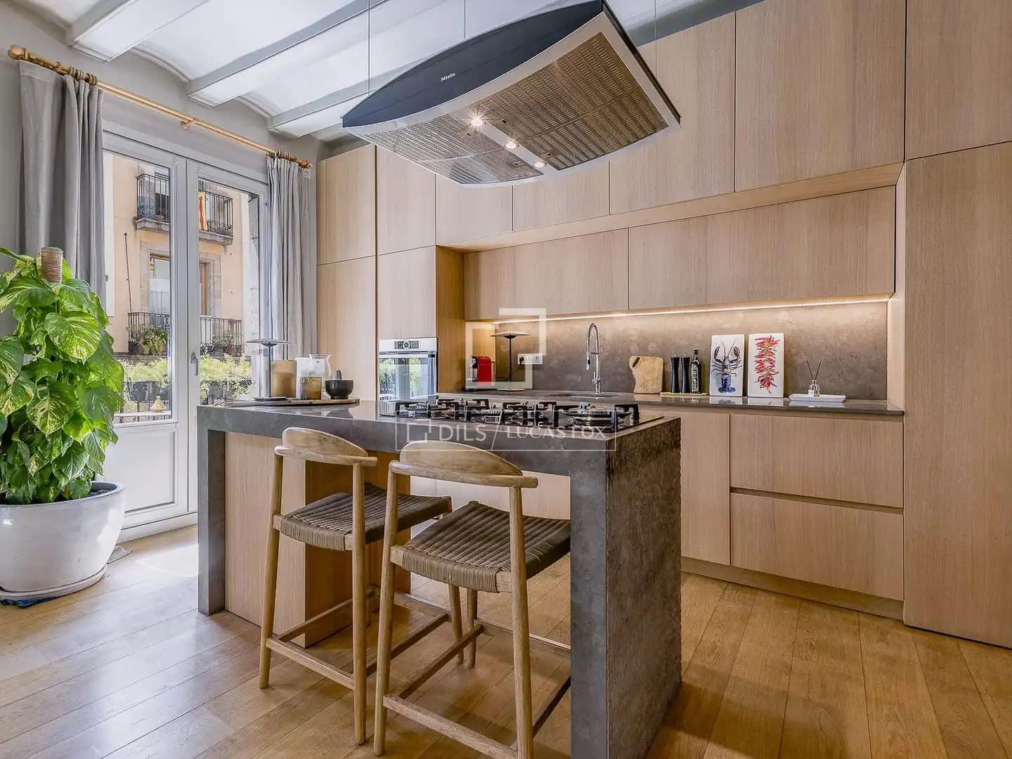 Cocina de Piso en venta en Barcelona con Aire acondicionado, Amueblado y Balcón