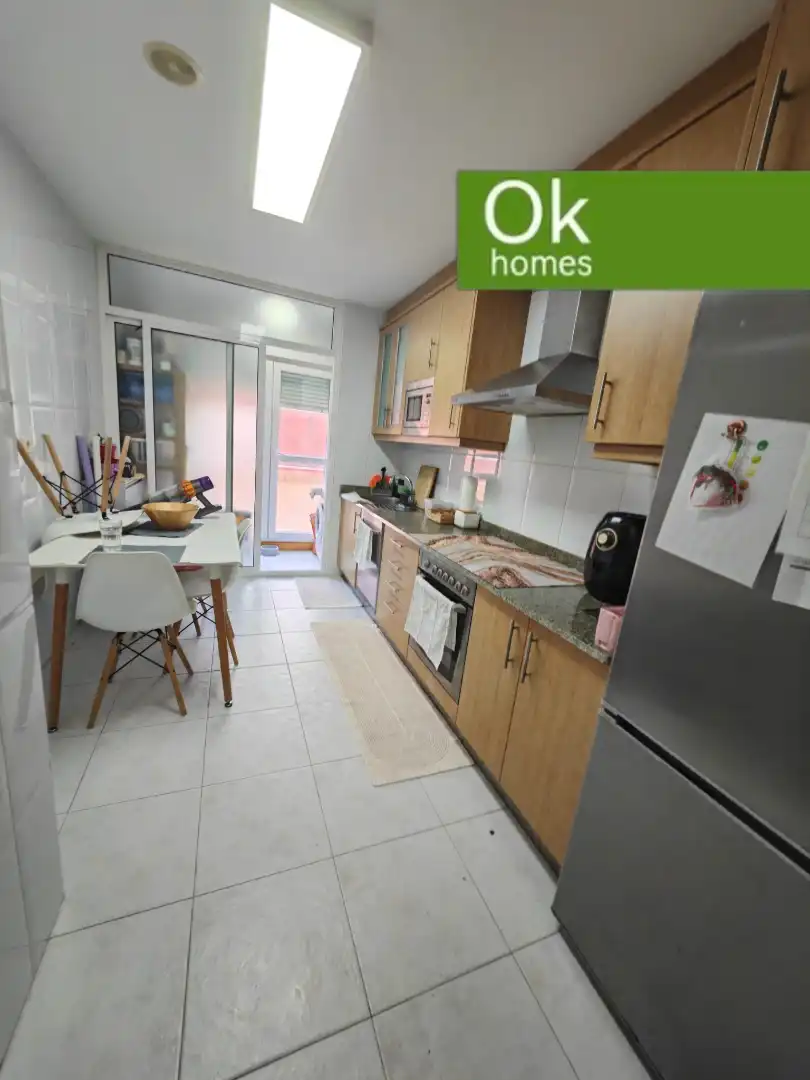 Kitchen of Flat for sale in Arteixo  with Heating, Parquet flooring and Terrace