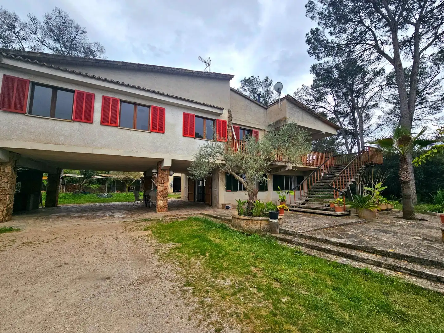 Vista exterior de Finca rústica en venda en Algaida amb Calefacció, Jardí privat i Traster