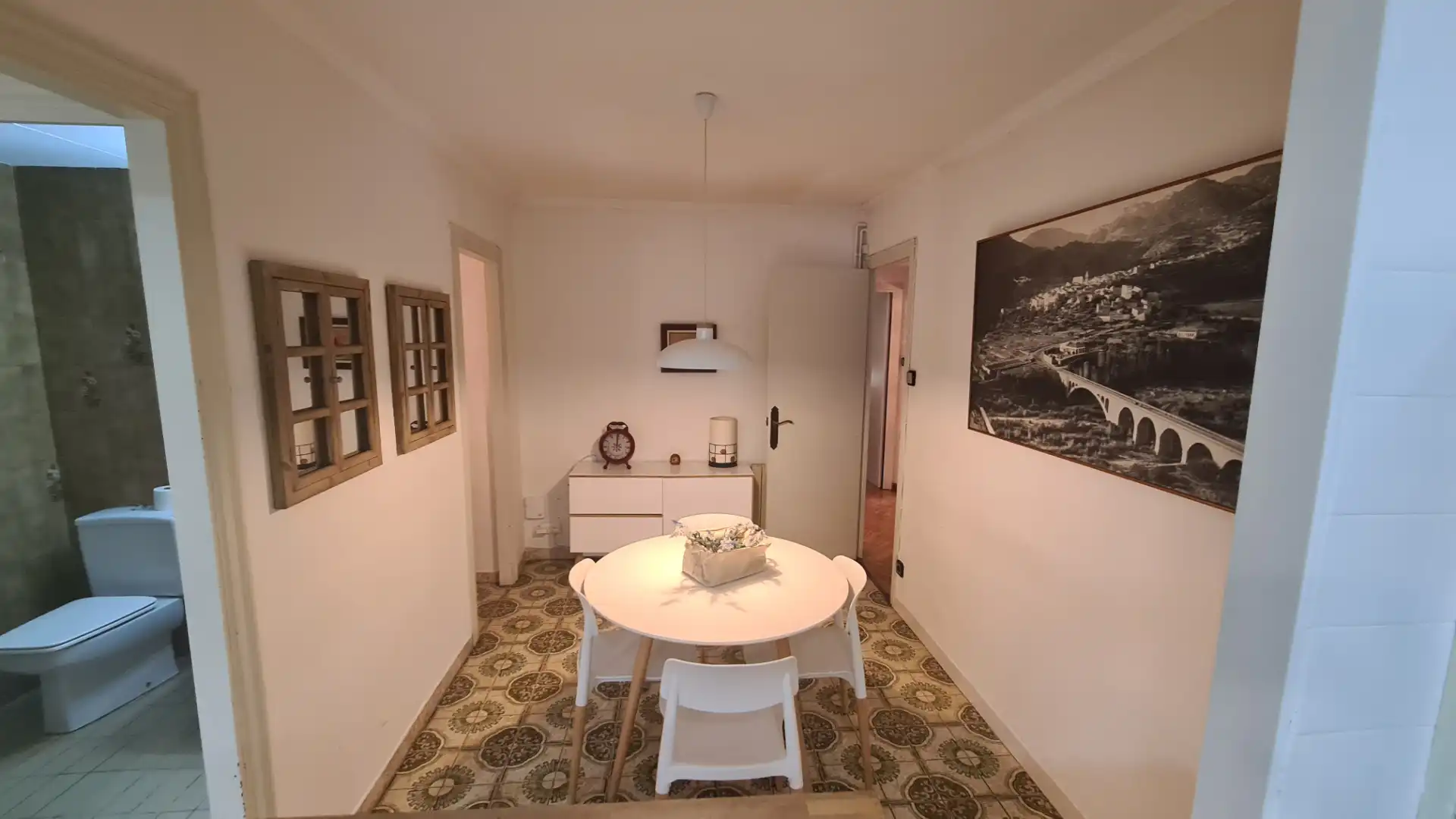 Esszimmer von Wohnung zum Verkauf in Barcelona mit Heizung, Privatgarten und Parkett