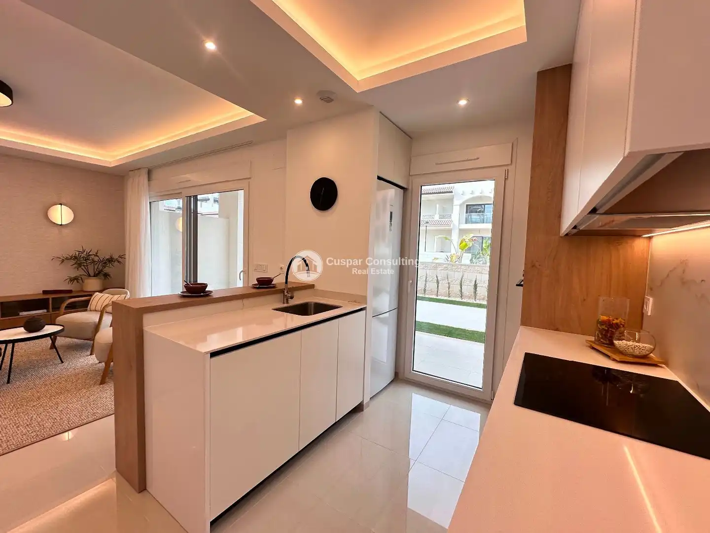 Cocina de Apartamento en venta en Rojales con Aire acondicionado, Calefacción y Jardín privado
