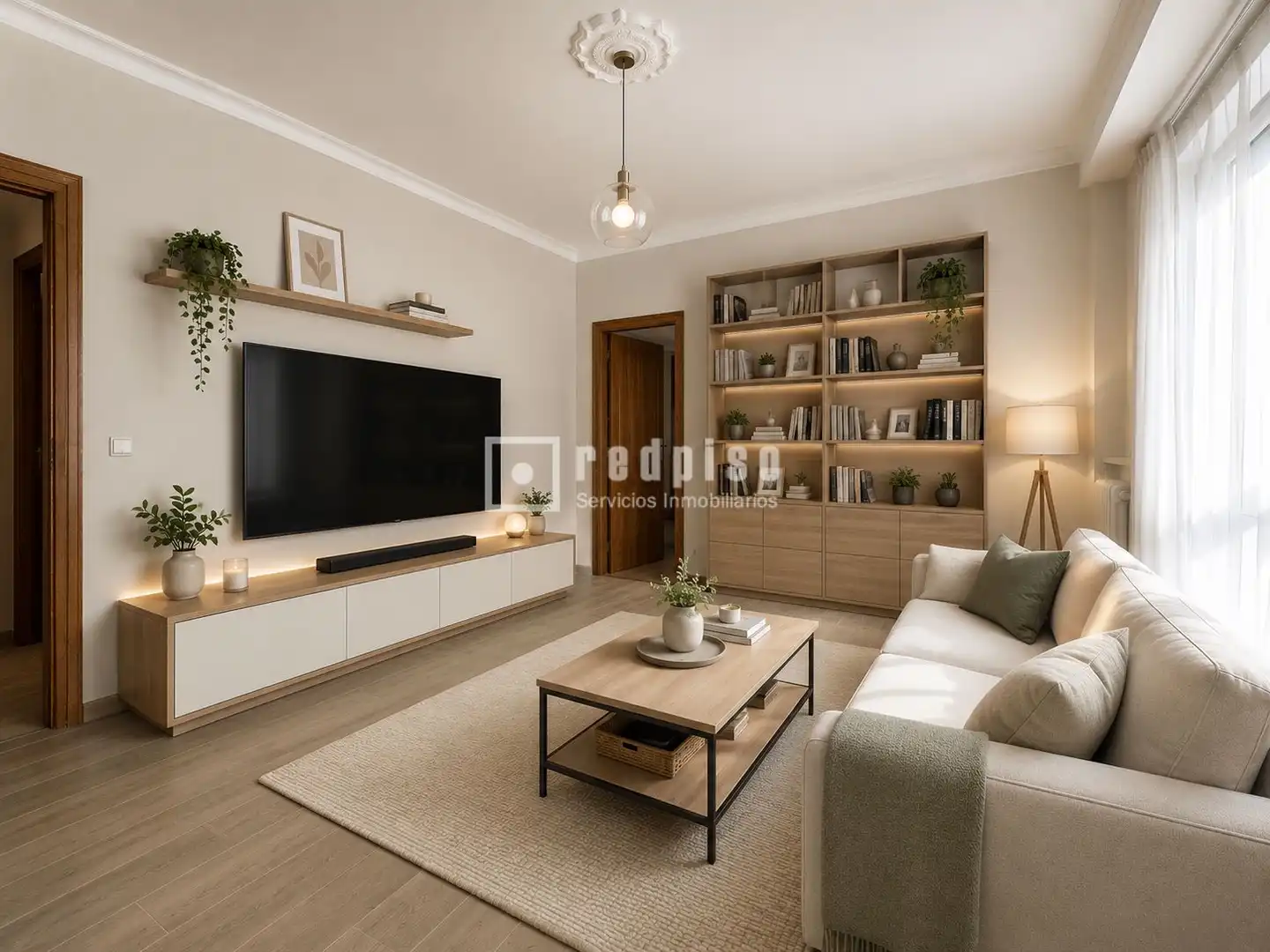 Sala d'estar de Pis en venda en Madrid amb Calefacció, Parquet i Terrassa