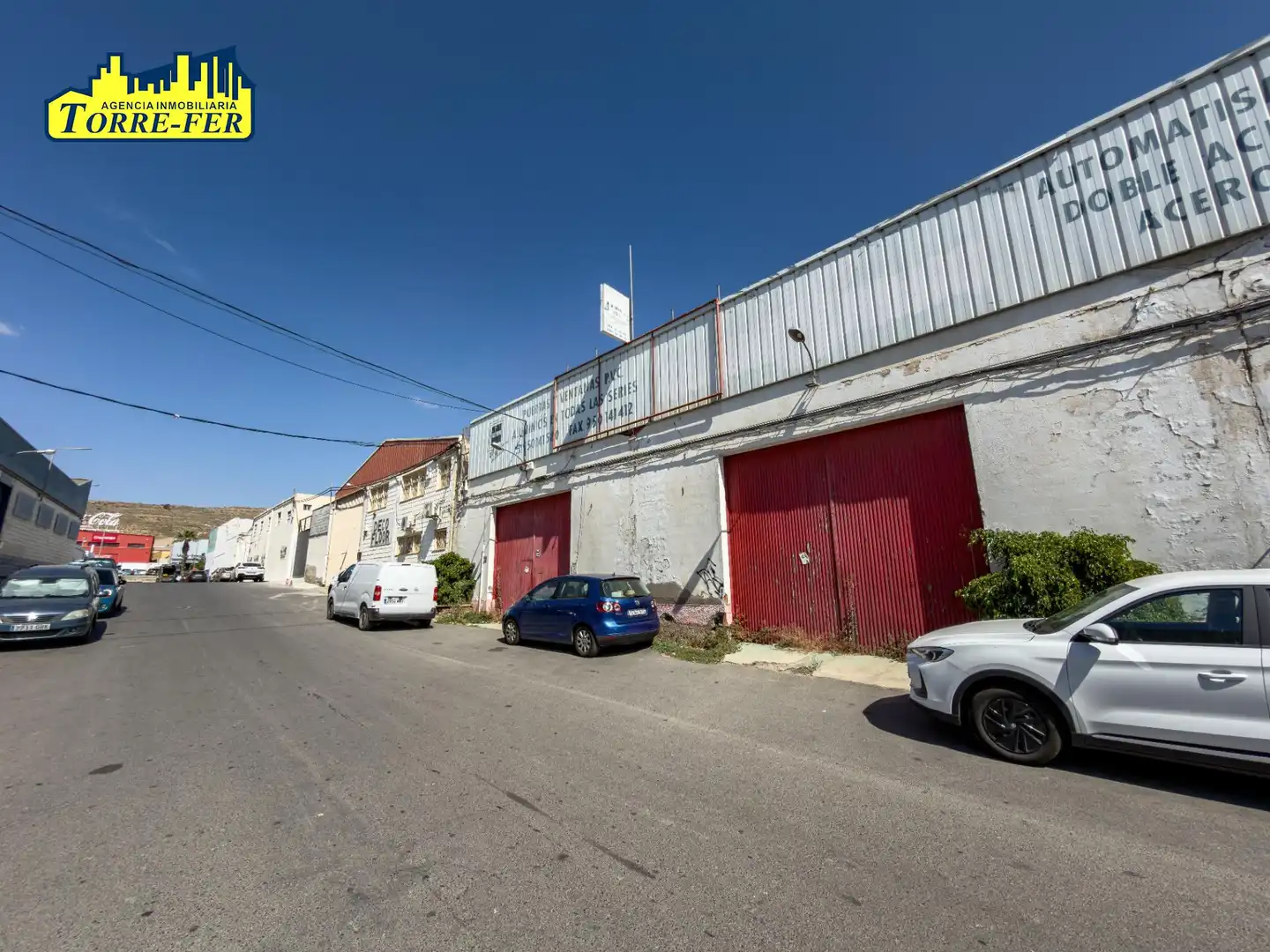 Vista exterior de Nave industrial de alquiler en Huércal de Almería