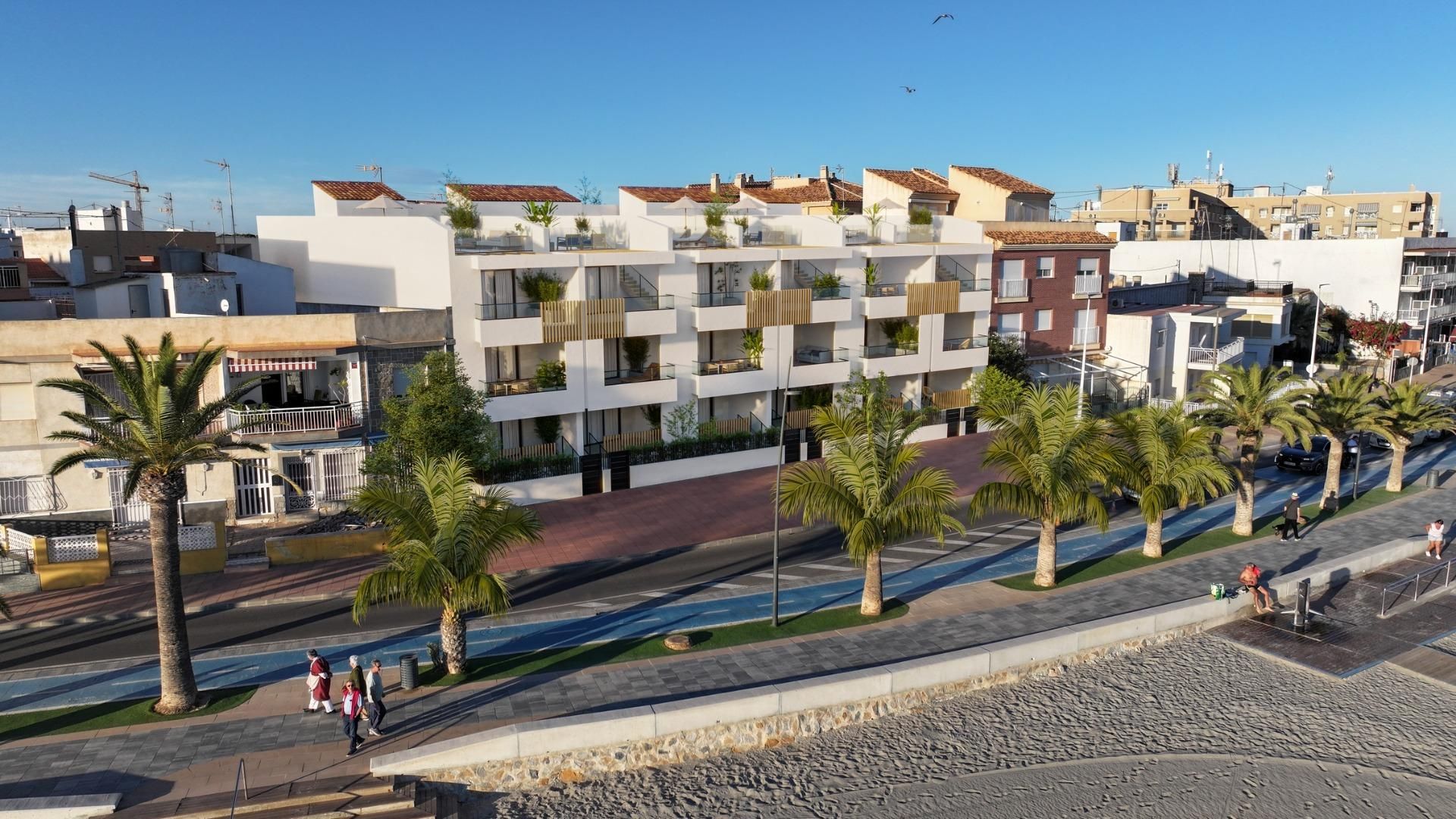 Vista exterior de Planta baixa en venda en San Pedro del Pinatar amb Aire condicionat, Calefacció i Terrassa