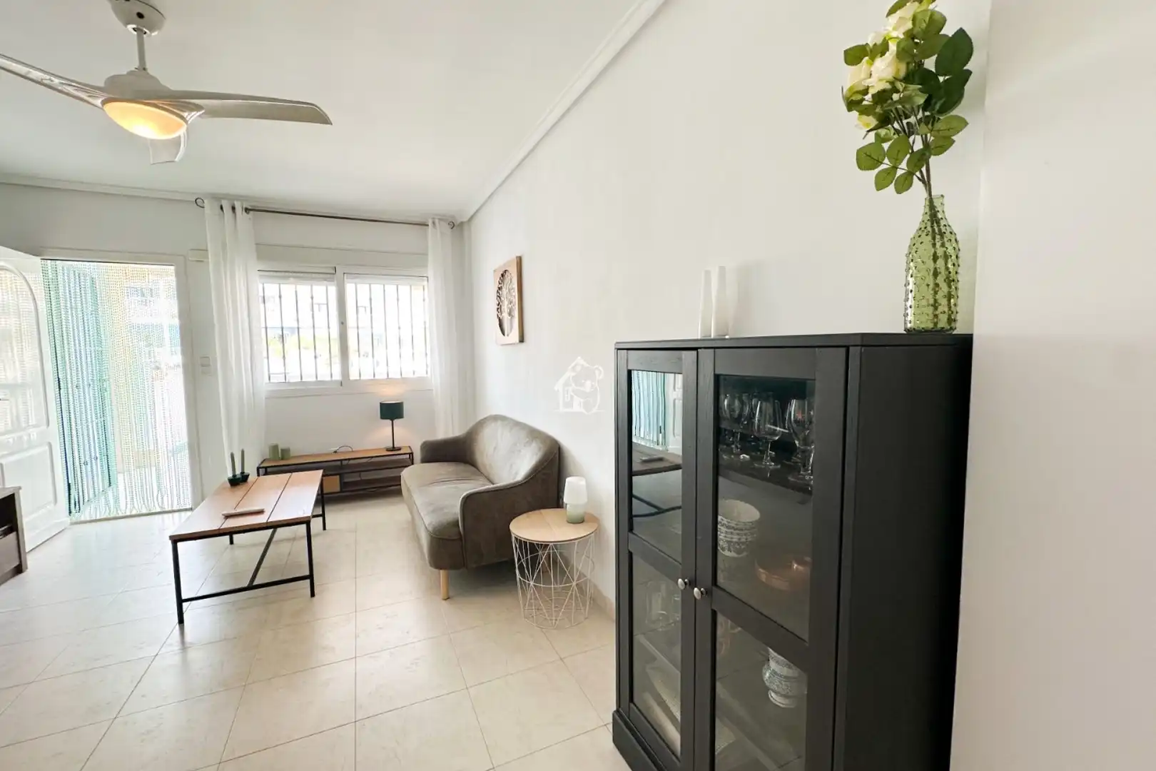 Sala de estar de Apartamento de alquiler en Rojales con Aire acondicionado, Terraza y Piscina