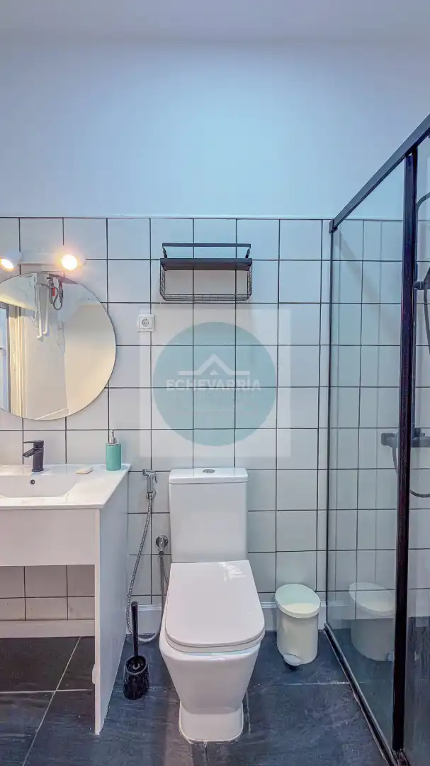 Bathroom of Study for rent in Madrid  with Air Conditioner, Heating and Furnished