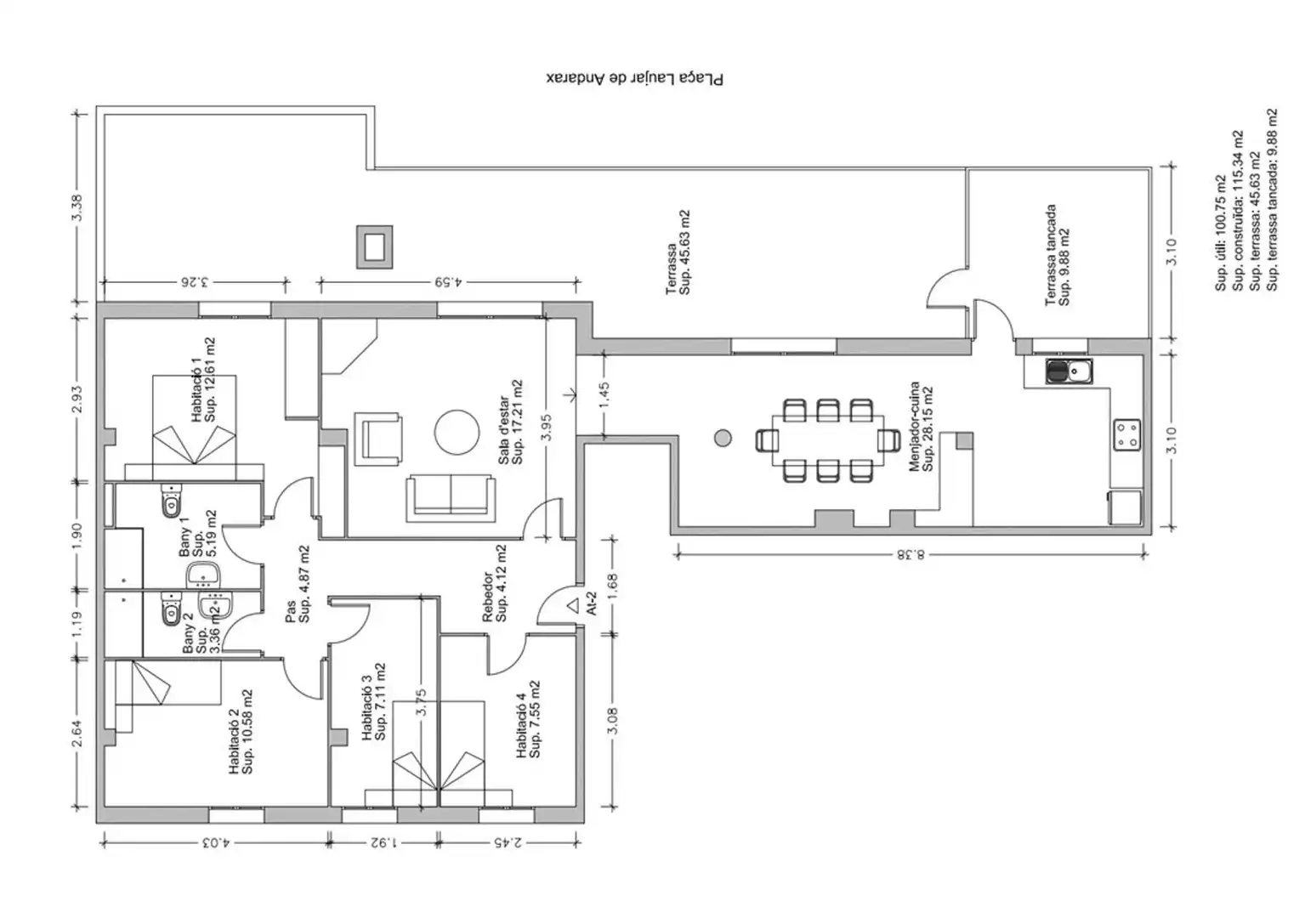 Attic for sale in Sant Feliu de Llobregat  with Air Conditioner, Heating and Terrace