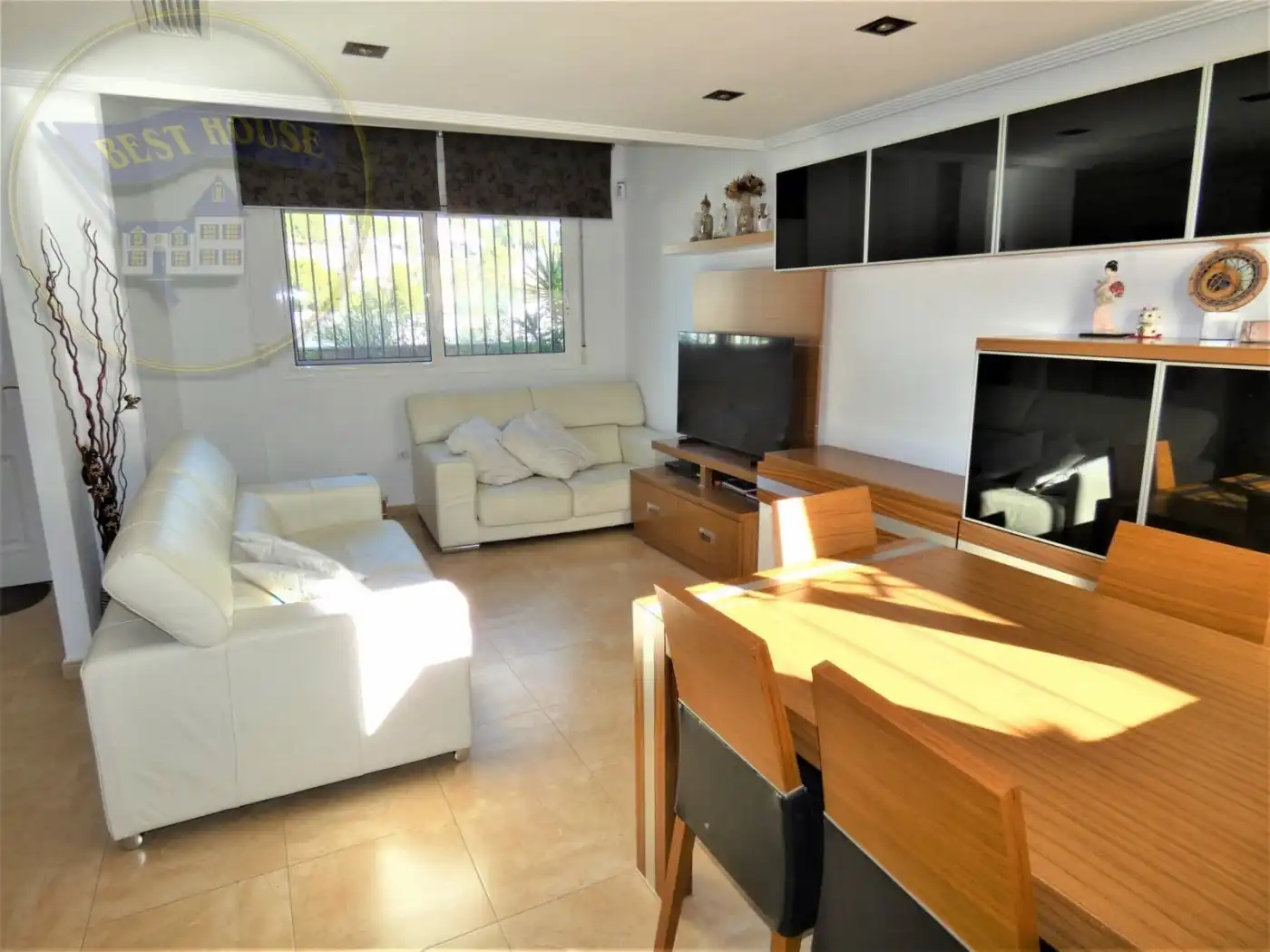 Sala de estar de Casa adosada en venta en Alguazas con Calefacción, Terraza y Trastero