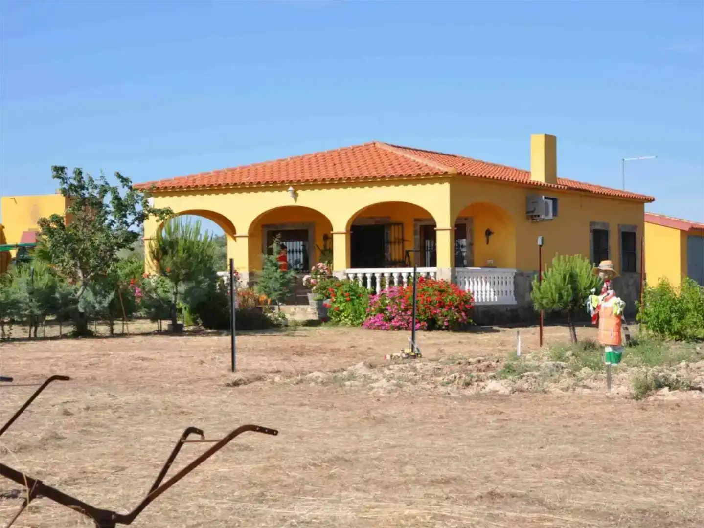 Vista exterior de Casa o chalet en venta en Zalamea de la Serena con Aire acondicionado, Jardín privado y Amueblado