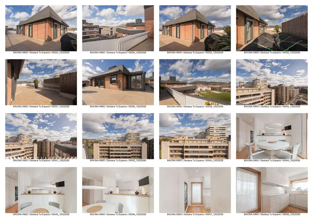 Vista exterior de Ático en venta en  Pamplona / Iruña con Calefacción, Terraza y Alarma