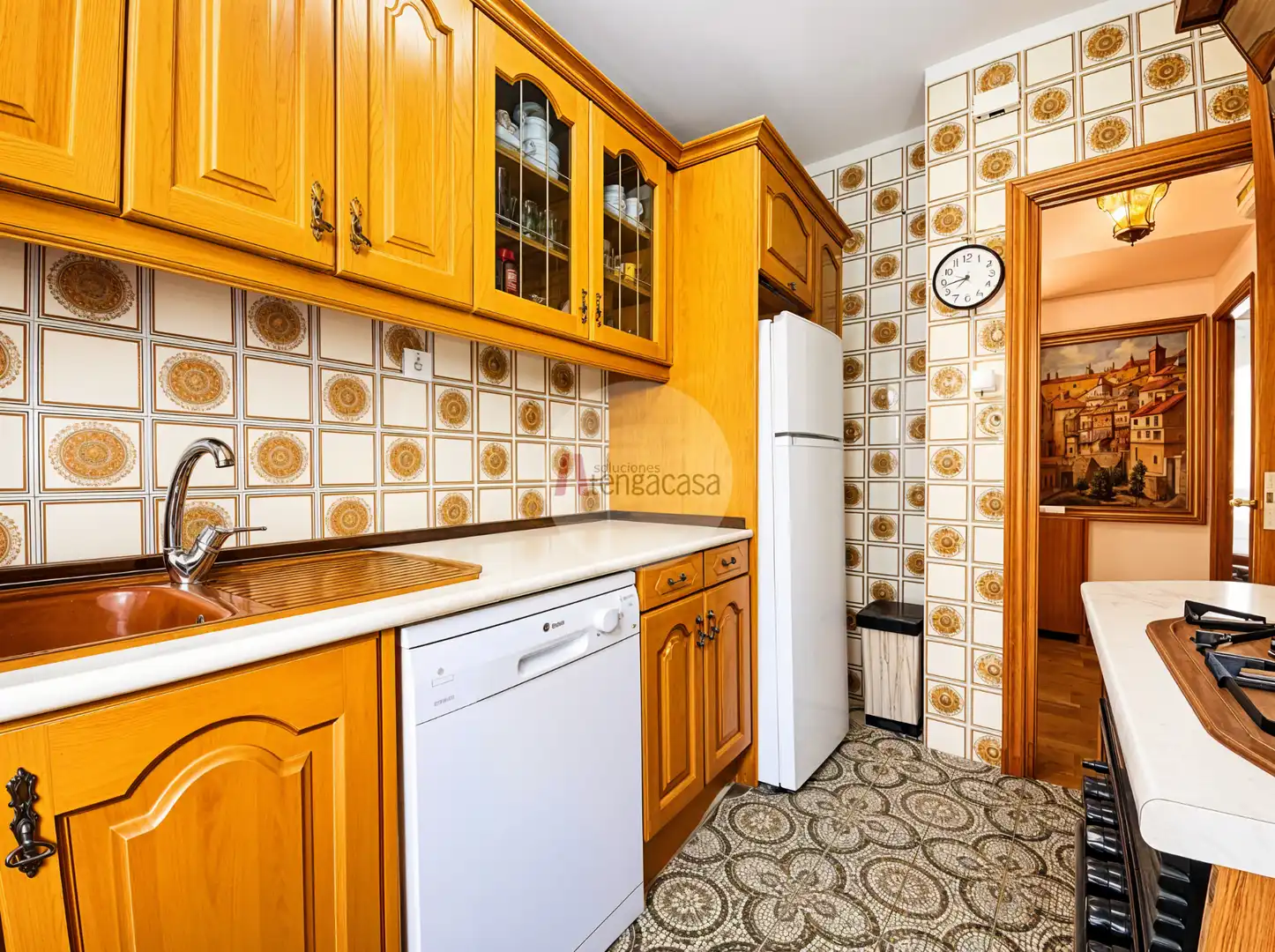 Kitchen of Flat for sale in Madrid  with Air Conditioner, Heating and Terrace