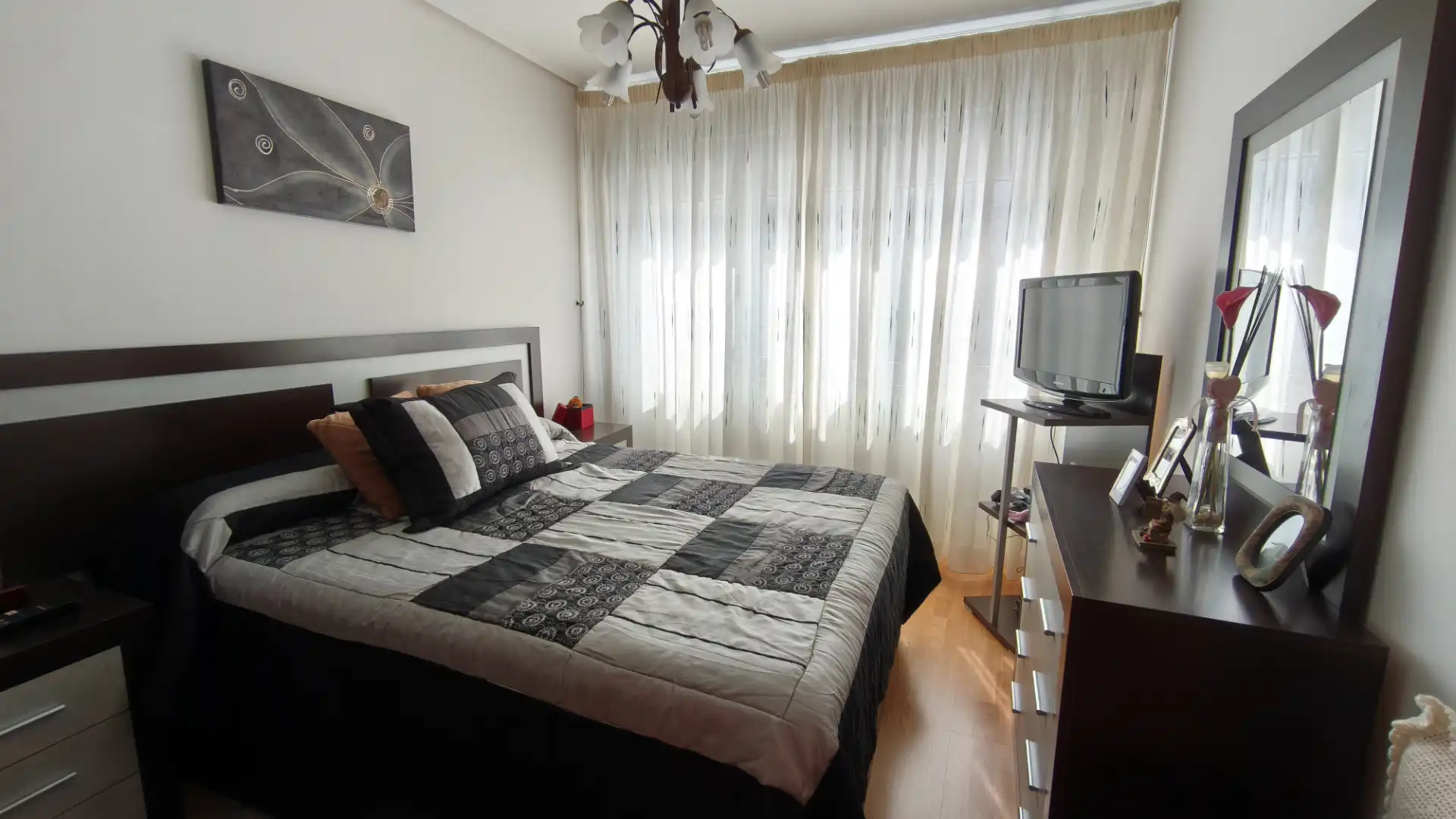 Bedroom of Flat for sale in Narón  with Heating, Terrace and Storage room