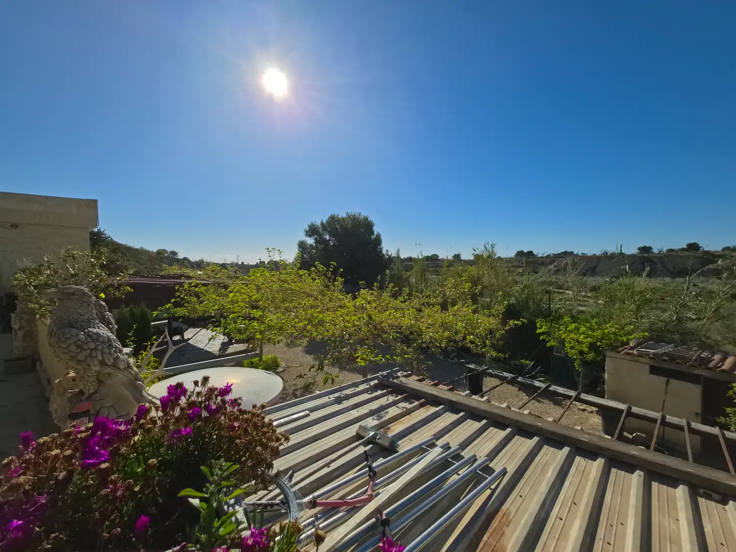 Terraza de Finca rústica en venta en Mutxamel con Aire acondicionado, Jardín privado y Horno