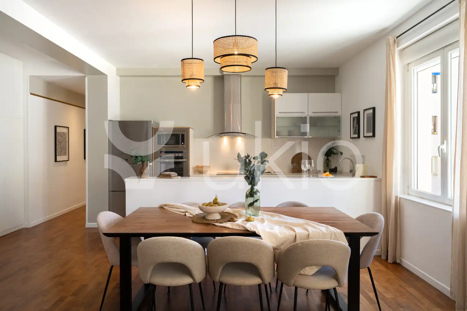 Kitchen of Apartments for rent in Madrid  with Air Conditioner, Heating and Furnished