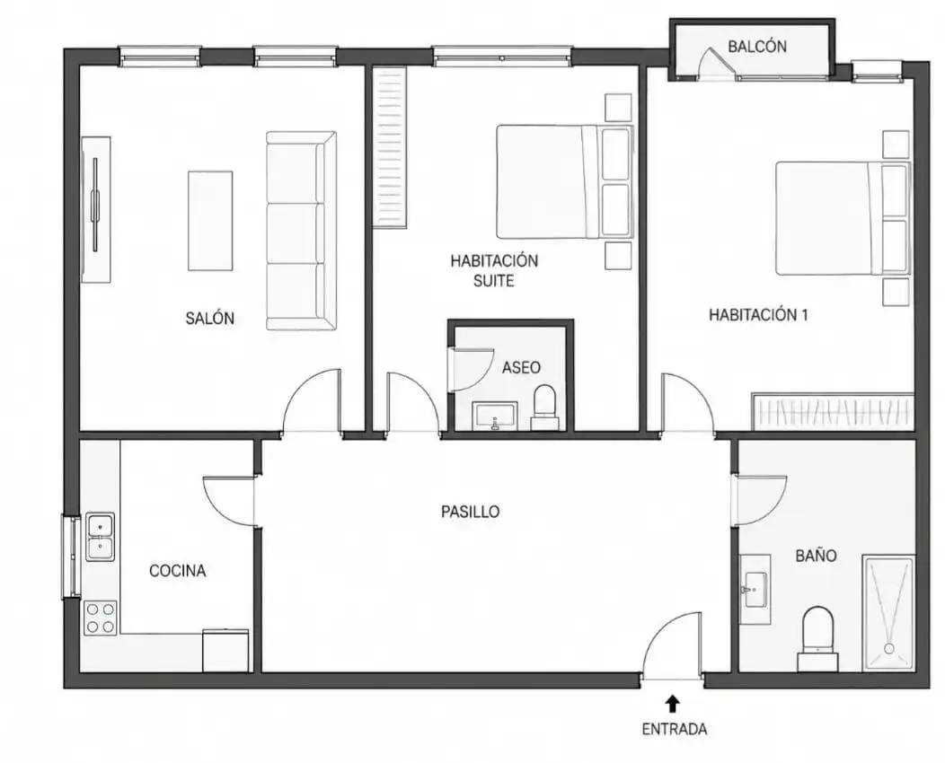 Piso en venta en La Unión con Aire acondicionado, Calefacción y Trastero