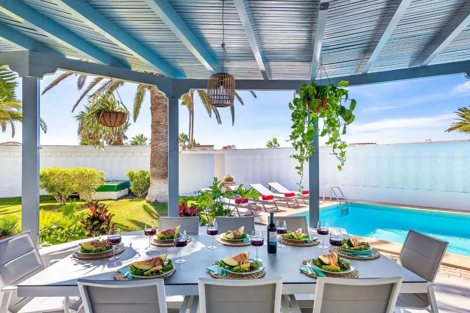 Terraza de Casa o chalet de alquiler en Guía de Isora con Aire acondicionado, Jardín privado y Terraza