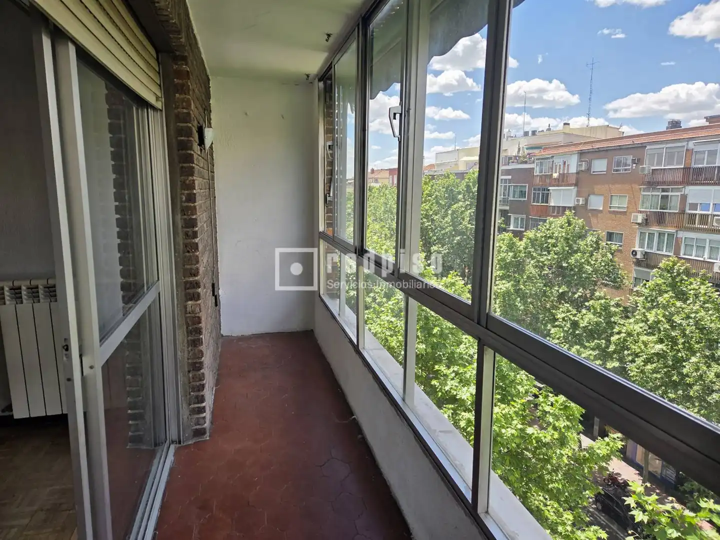 Balcony of Flat for sale in Madrid  with Heating, Private garden and Parquet flooring