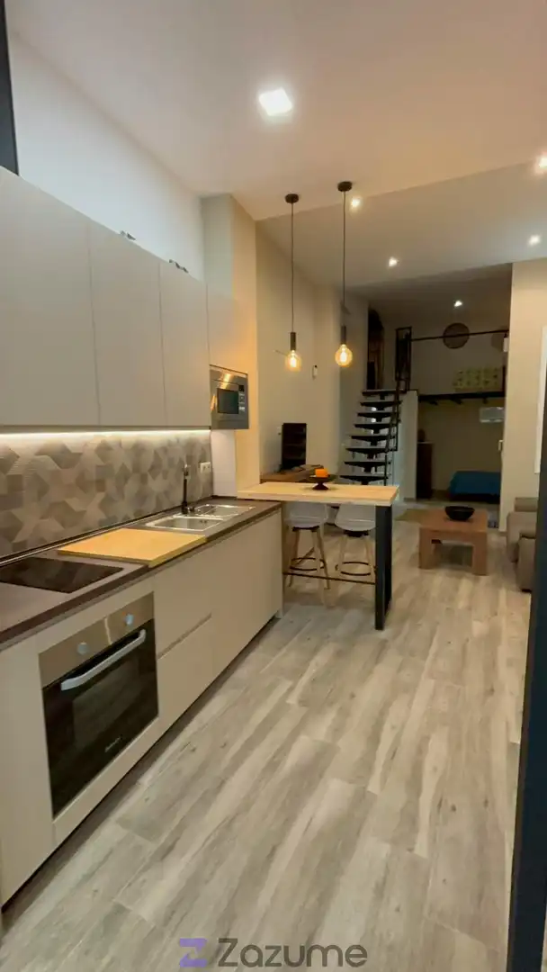 Küche von Loft zur Miete in Sevilla mit Klimaanlage, Heizung und Möbliert