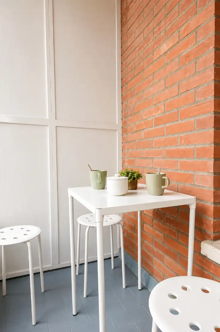 Terraza de Piso de alquiler en Santa Cruz de Bezana con Calefacción, Terraza y Amueblado