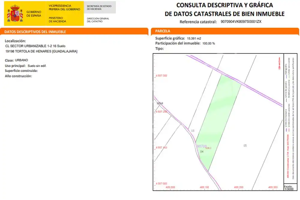 Terreny residencial en venda a Tórtola de Henares, imagen 5
