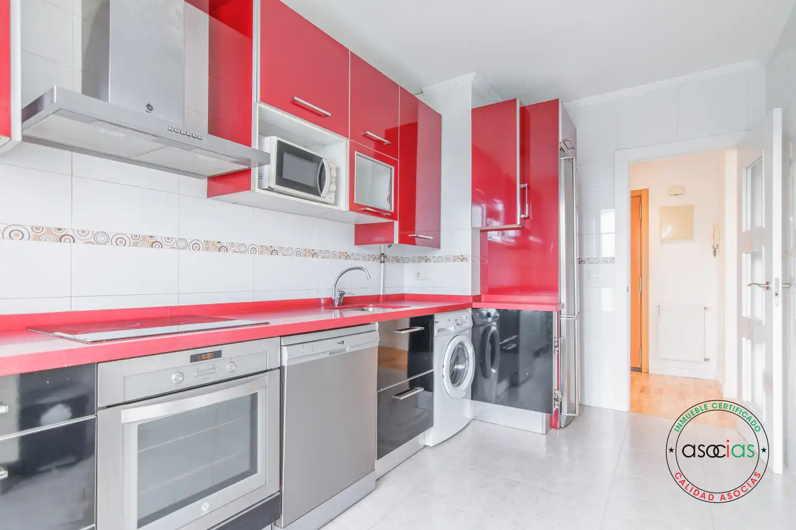 Kitchen of Flat for sale in Gijón   with Heating, Terrace and Storage room