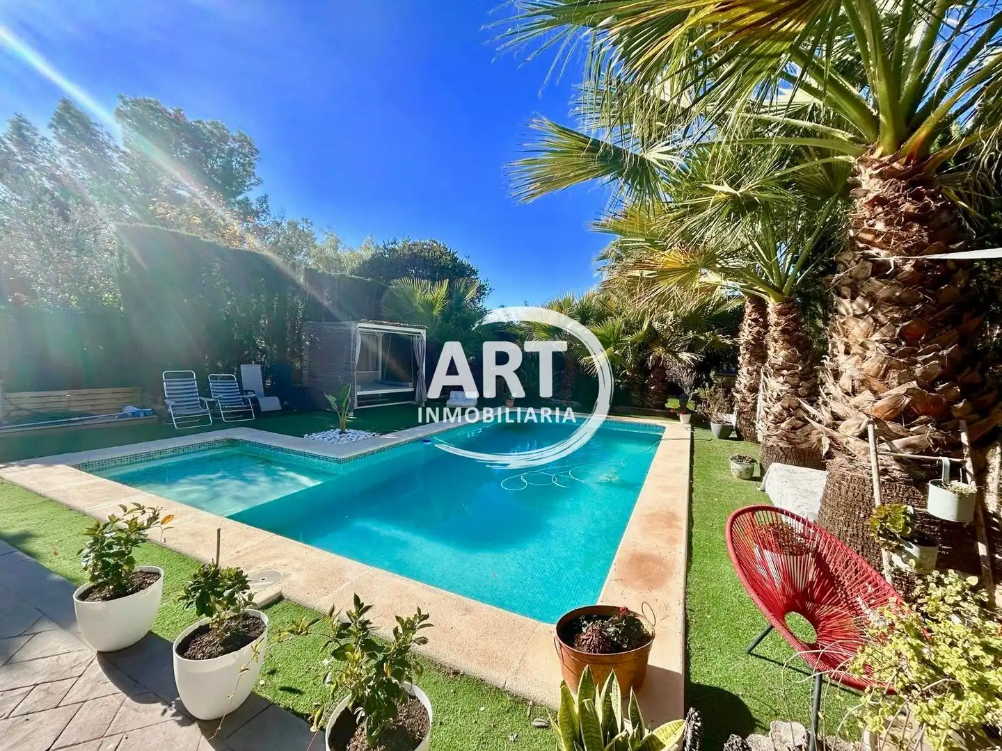 Jardín de Casa o chalet en venta en Llíria con Aire acondicionado, Calefacción y Jardín privado