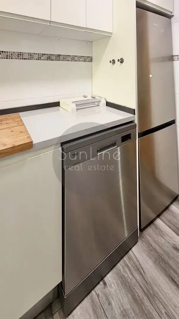 Kitchen of Flat for rent in Valencia  with Air Conditioner, Furnished and Balcony