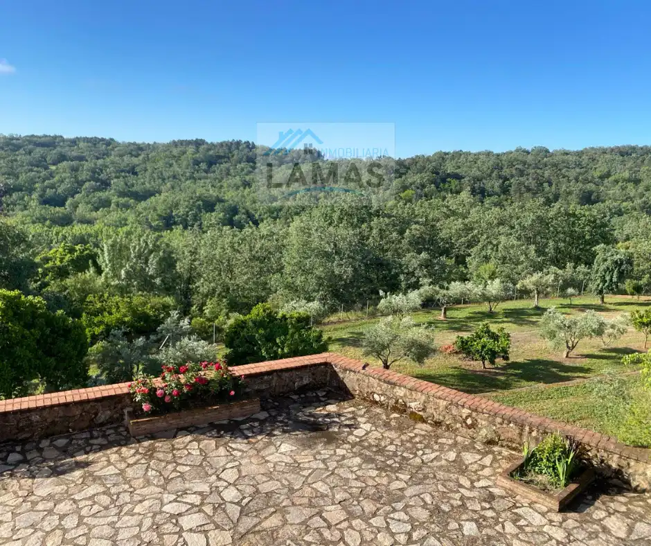 Jardín de Finca rústica en venta en Valverde de la Vera con Jardín privado, Terraza y Piscina
