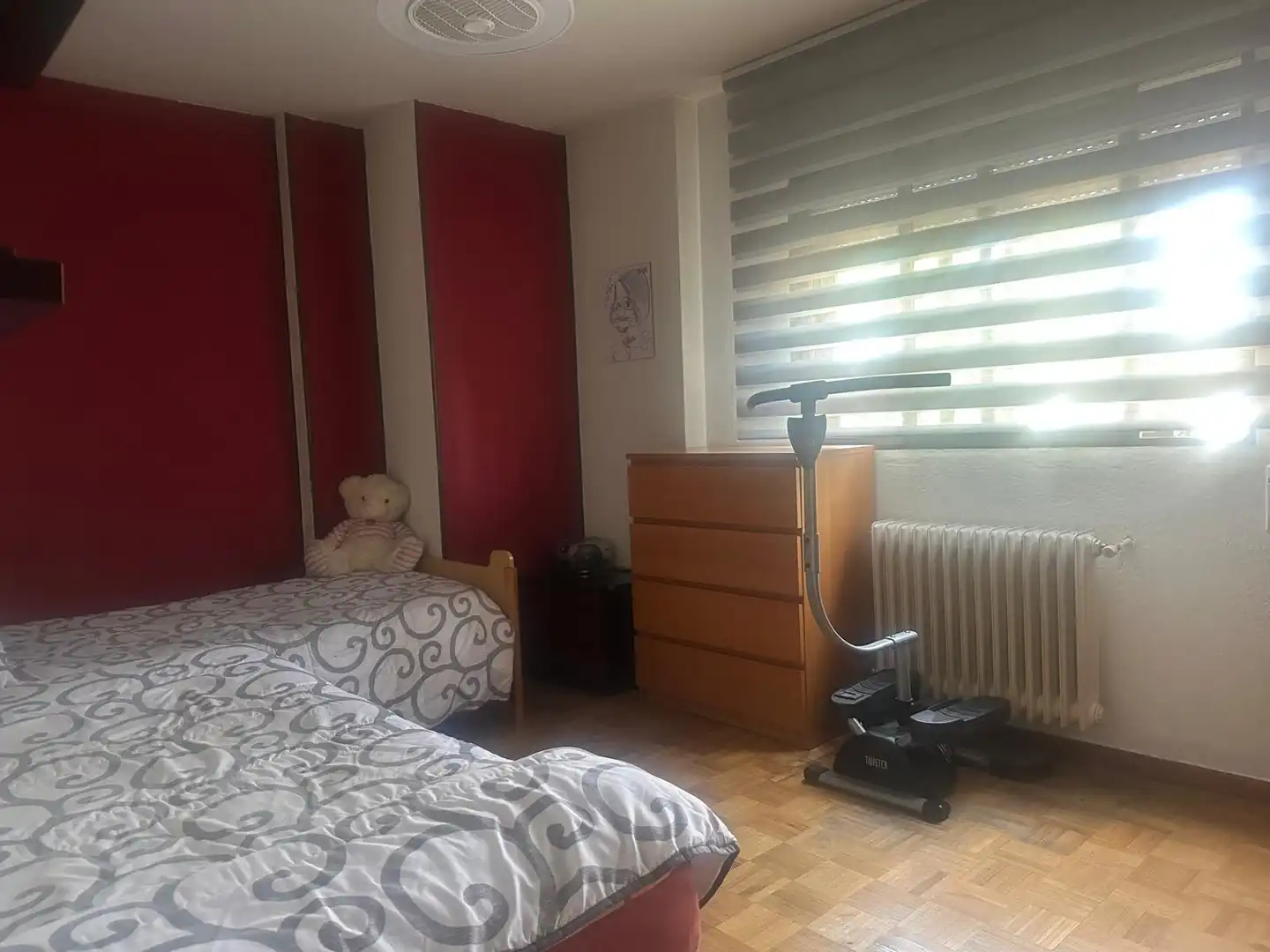 Bedroom of Flat for sale in Madrid  with Heating, Terrace and Furnished