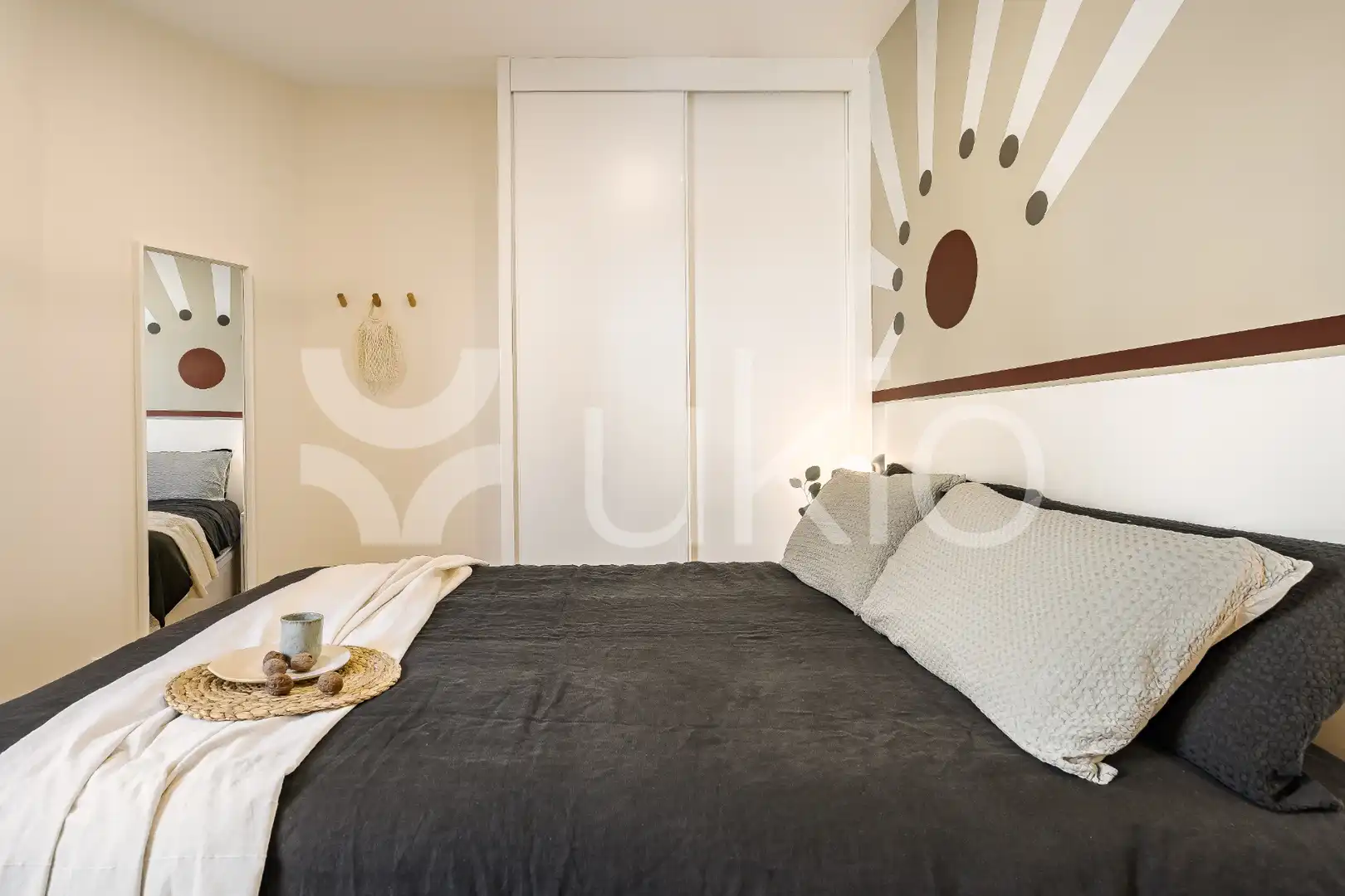 Schlafzimmer von Wohnungen zur Miete in Madrid mit Klimaanlage, Heizung und Möbliert