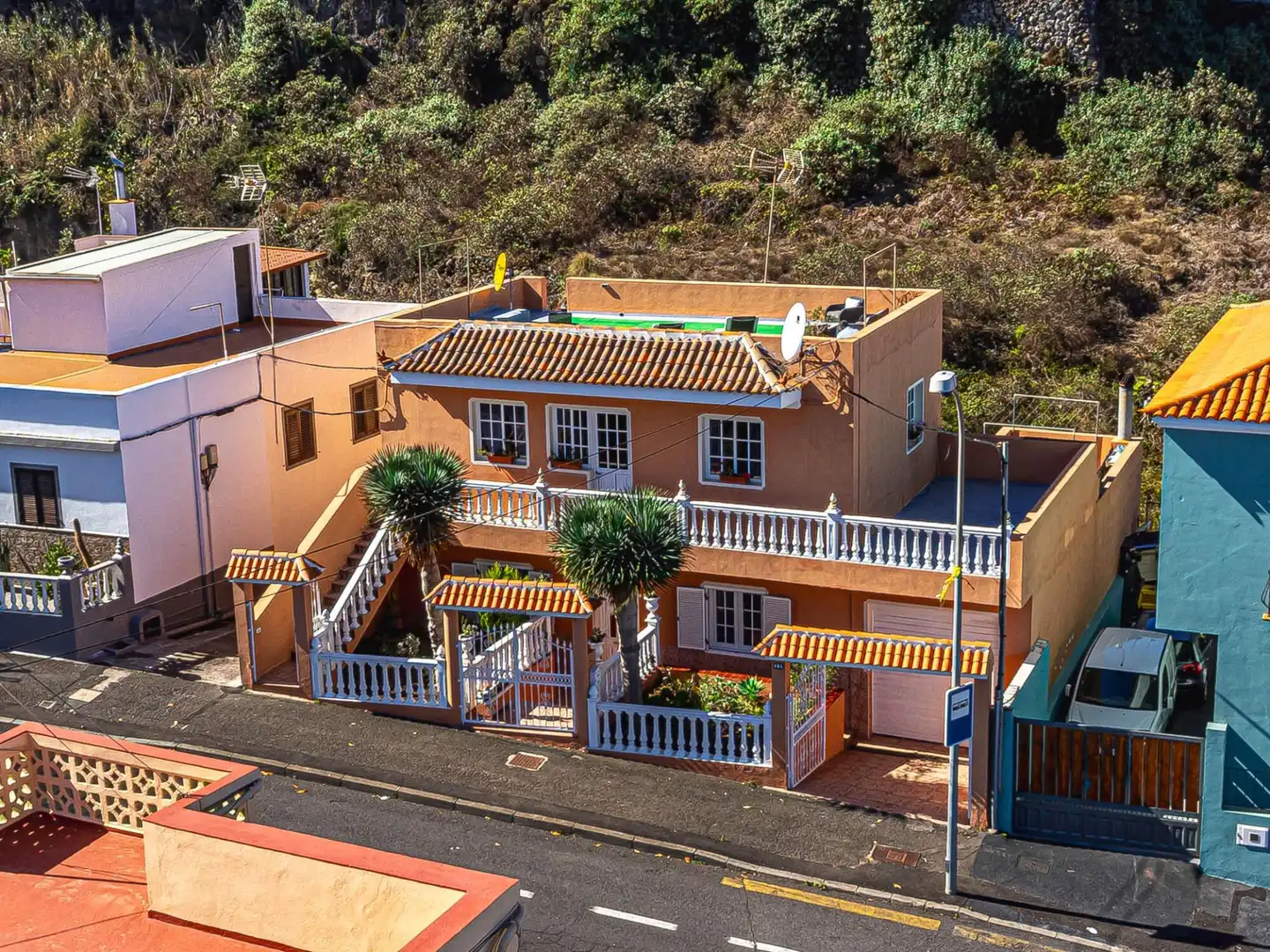 Vista exterior de Casa o chalet en venta en San Juan de la Rambla con Terraza, Trastero y Amueblado