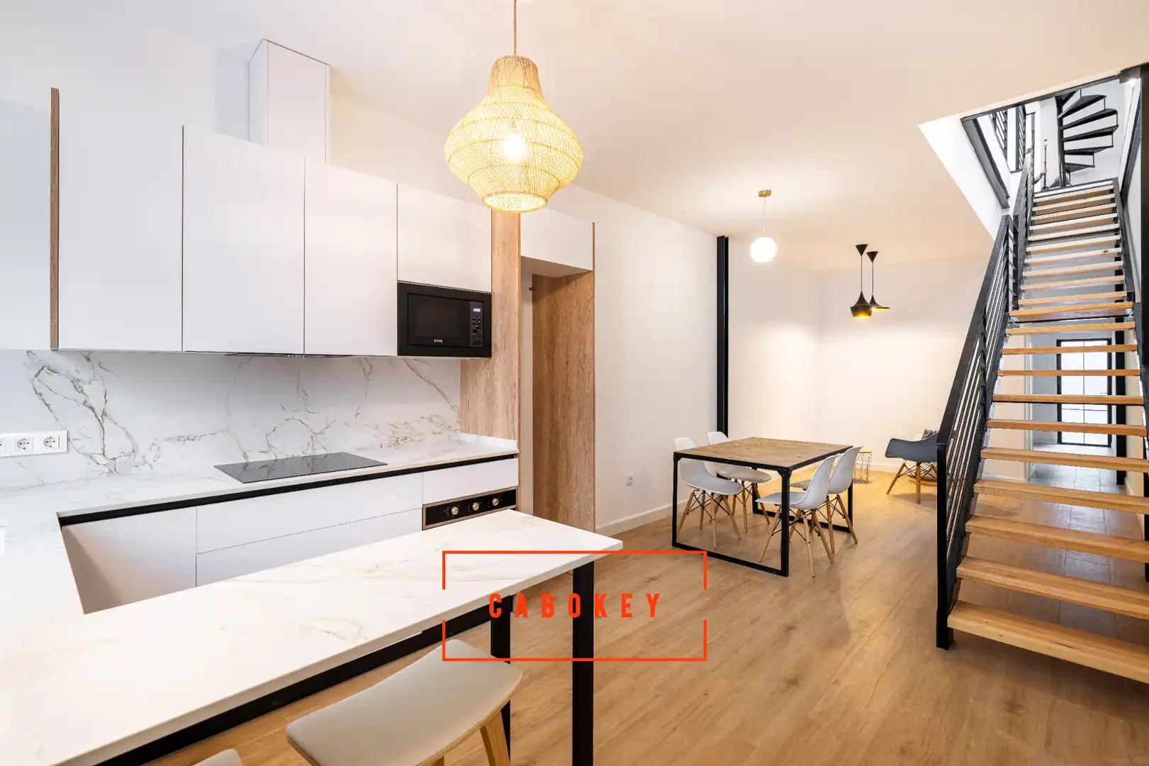 Cocina de Casa adosada en venta en Almería con Aire acondicionado, Calefacción y Parquet
