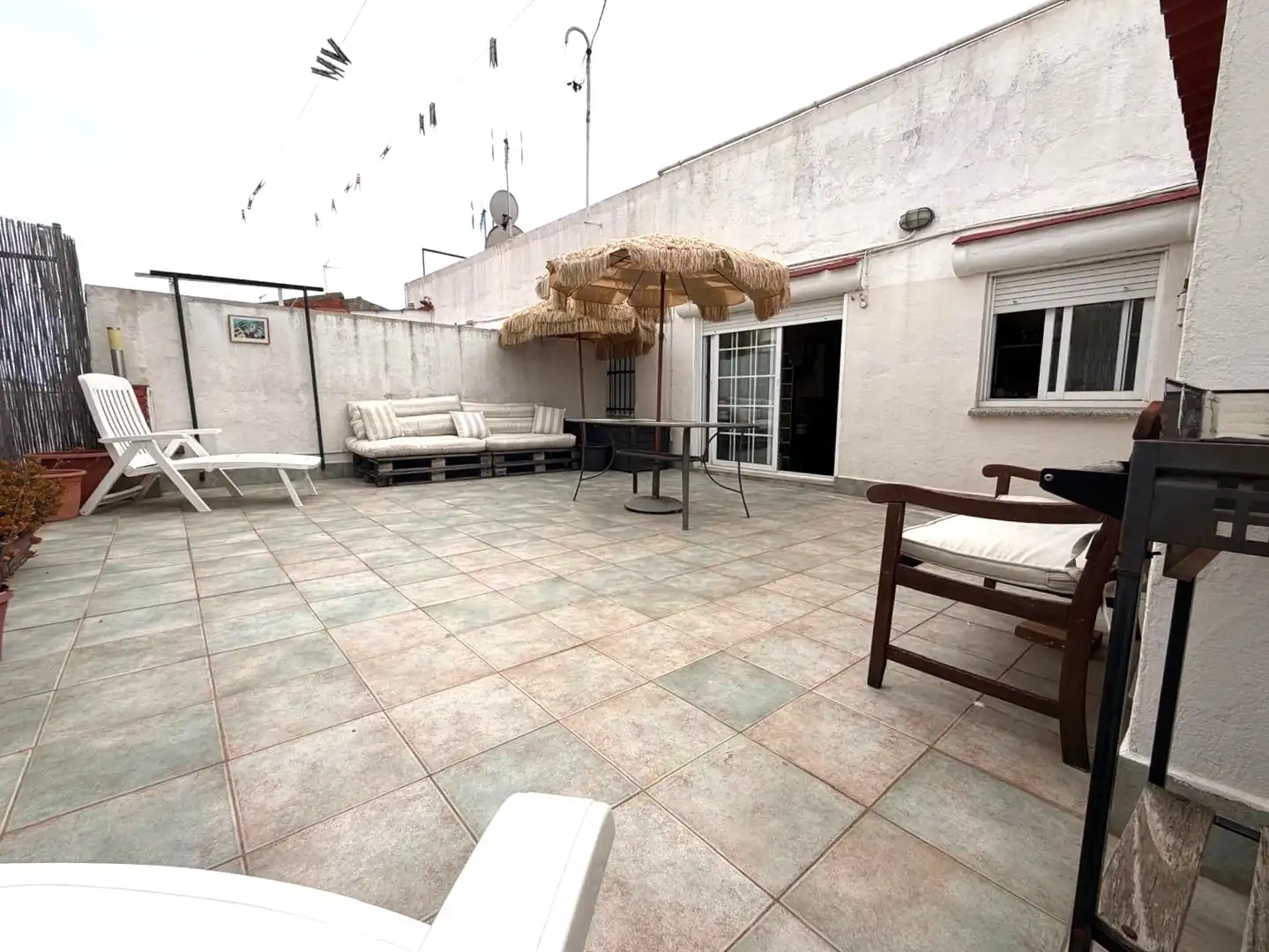 Terrasse von Wohnung zum Verkauf in Terrassa mit Parkett und Terrasse