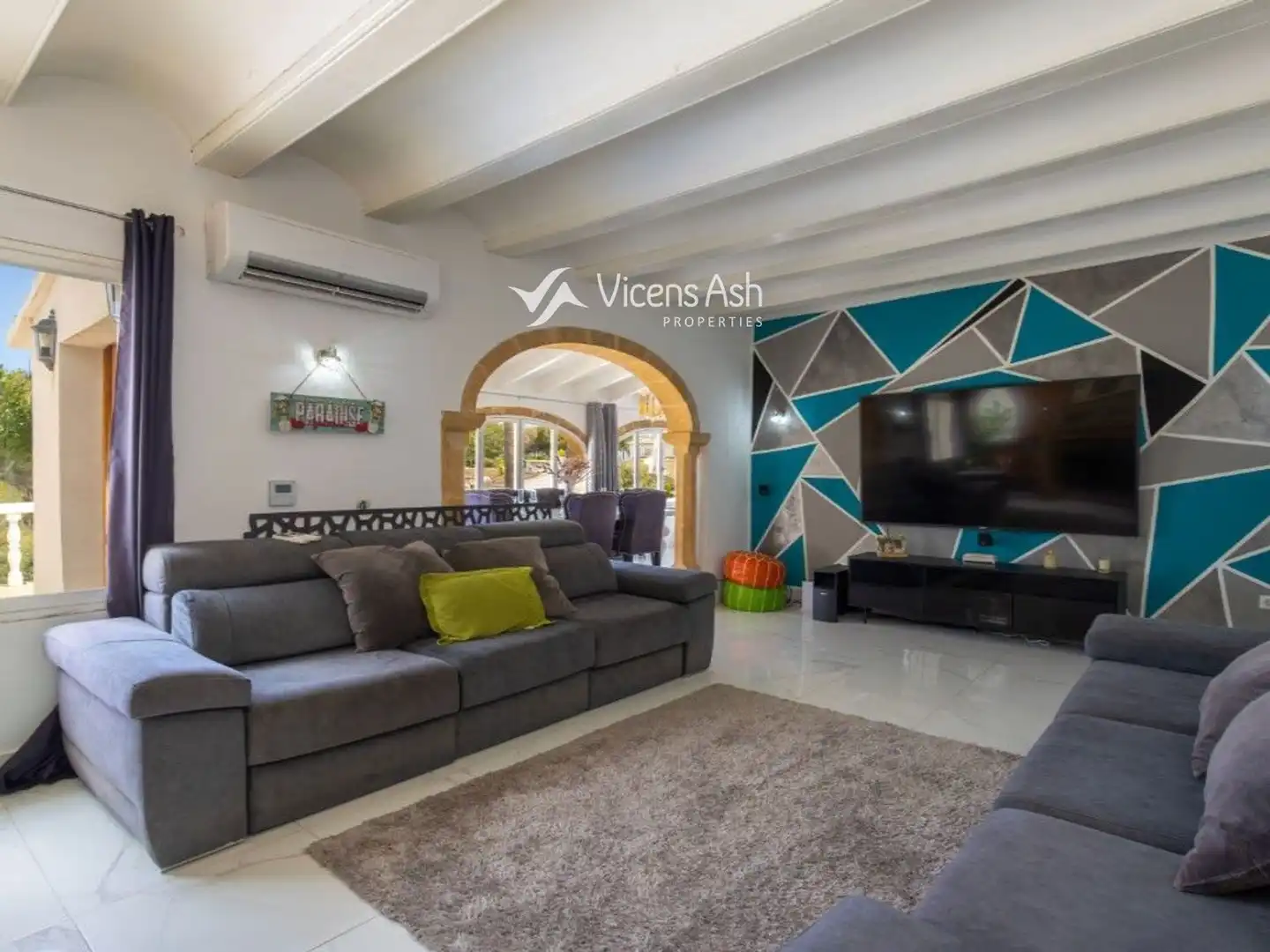 Living room of Houses for sale in Jávea / Xàbia  with Air Conditioner, Terrace and Storage room