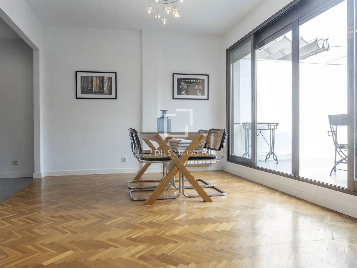 Menjador de Àtic de lloguer en Valencia amb Aire condicionat, Calefacció i Parquet