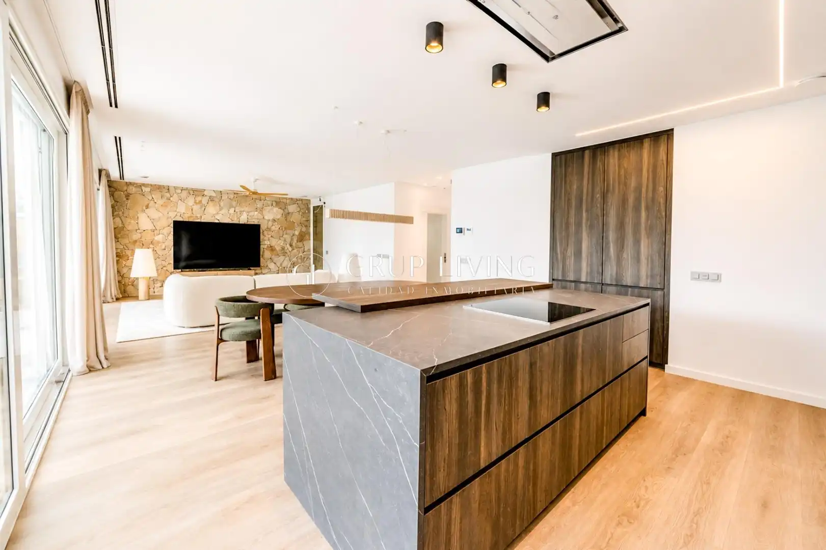 Küche von Haus oder Chalet zur Miete in Sitges mit Klimaanlage, Heizung und Privatgarten