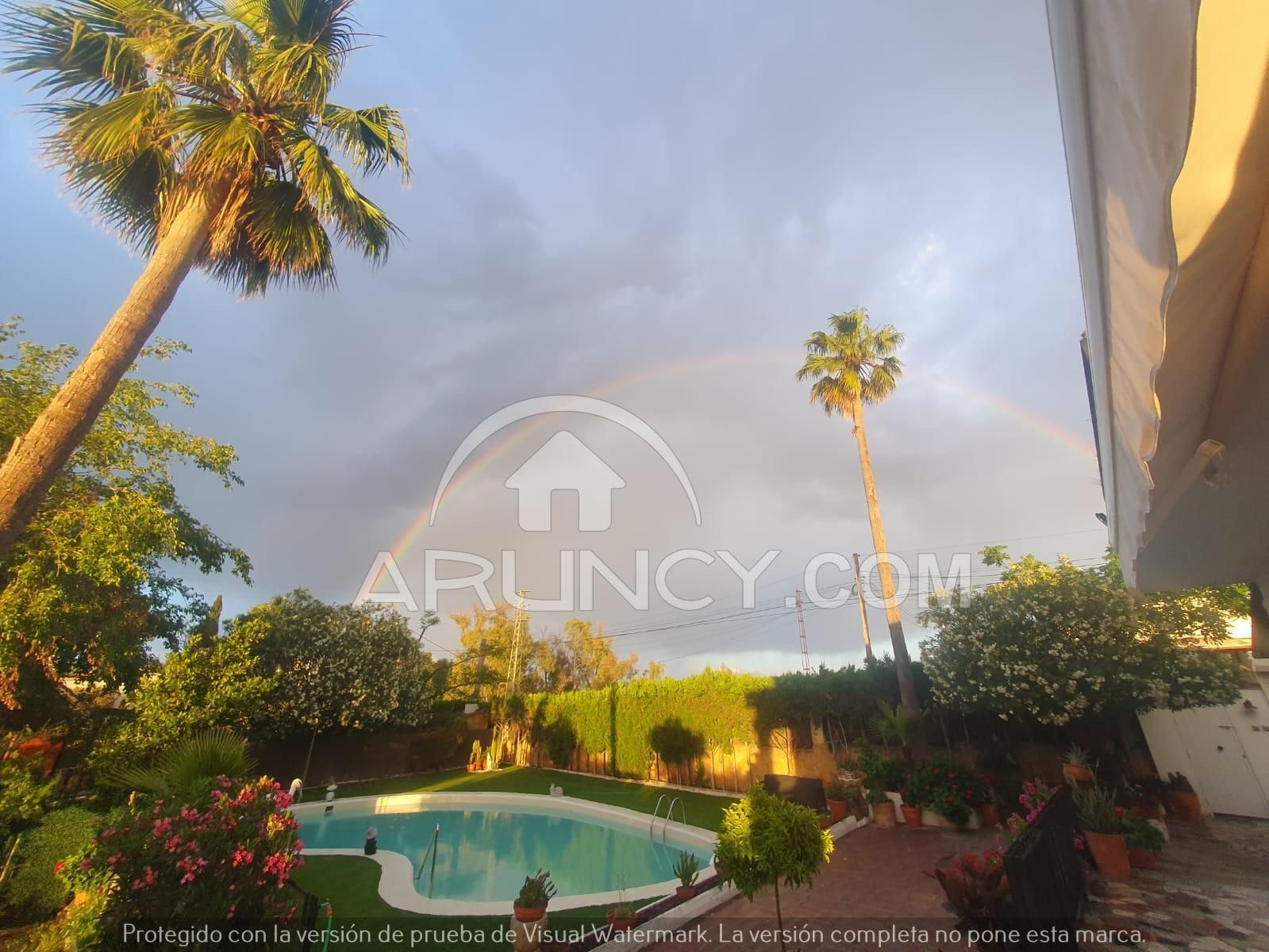 Jardín de Casa o chalet en venta en Alcalá de Guadaira con Aire acondicionado, Jardín privado y Terraza