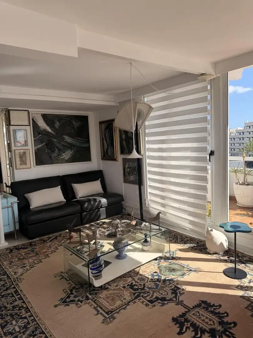 Living room of Flat for sale in Adeje  with Air Conditioner, Terrace and Furnished