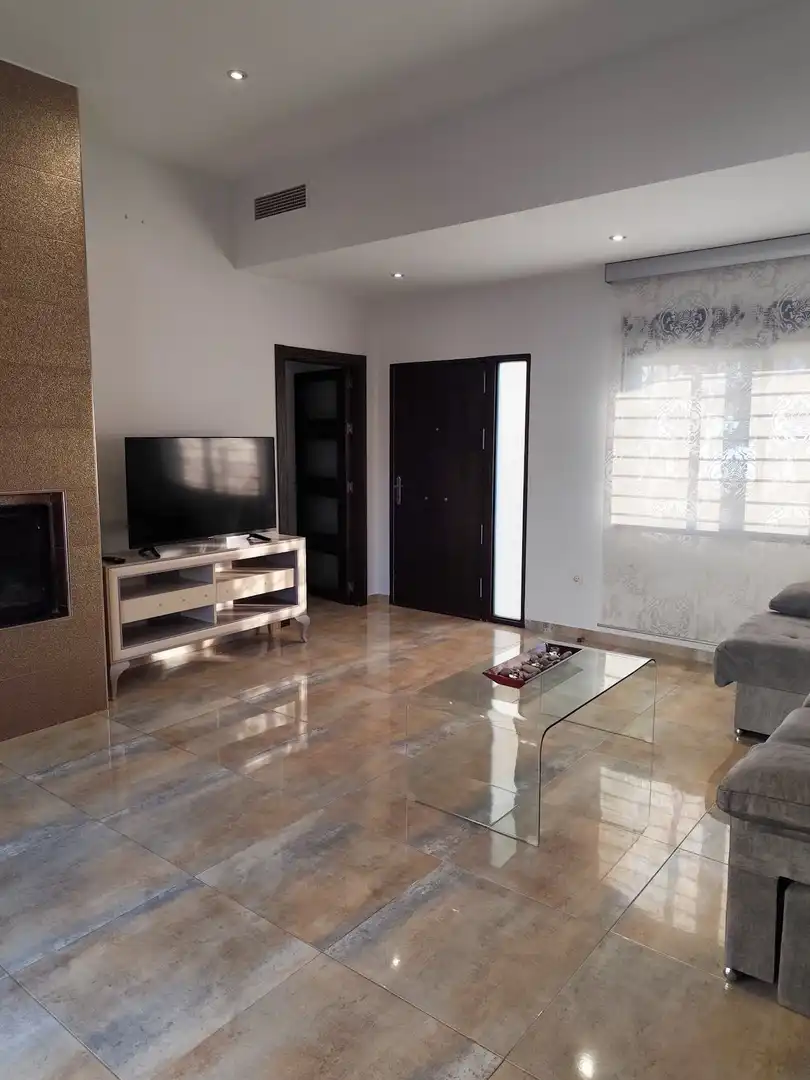 Sala d'estar de Casa o xalet de lloguer en Pilar de la Horadada amb Aire condicionat, Calefacció i Jardí privat